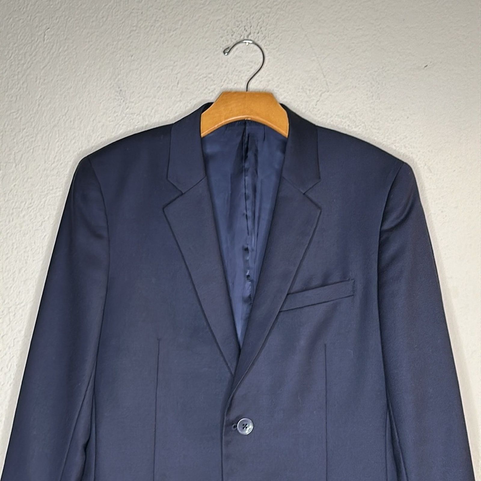 Theory NEW Theory Xylo Regular Fit 100% Wool Sport Coat Blue 36R Size 36R - 5 Thumbnail