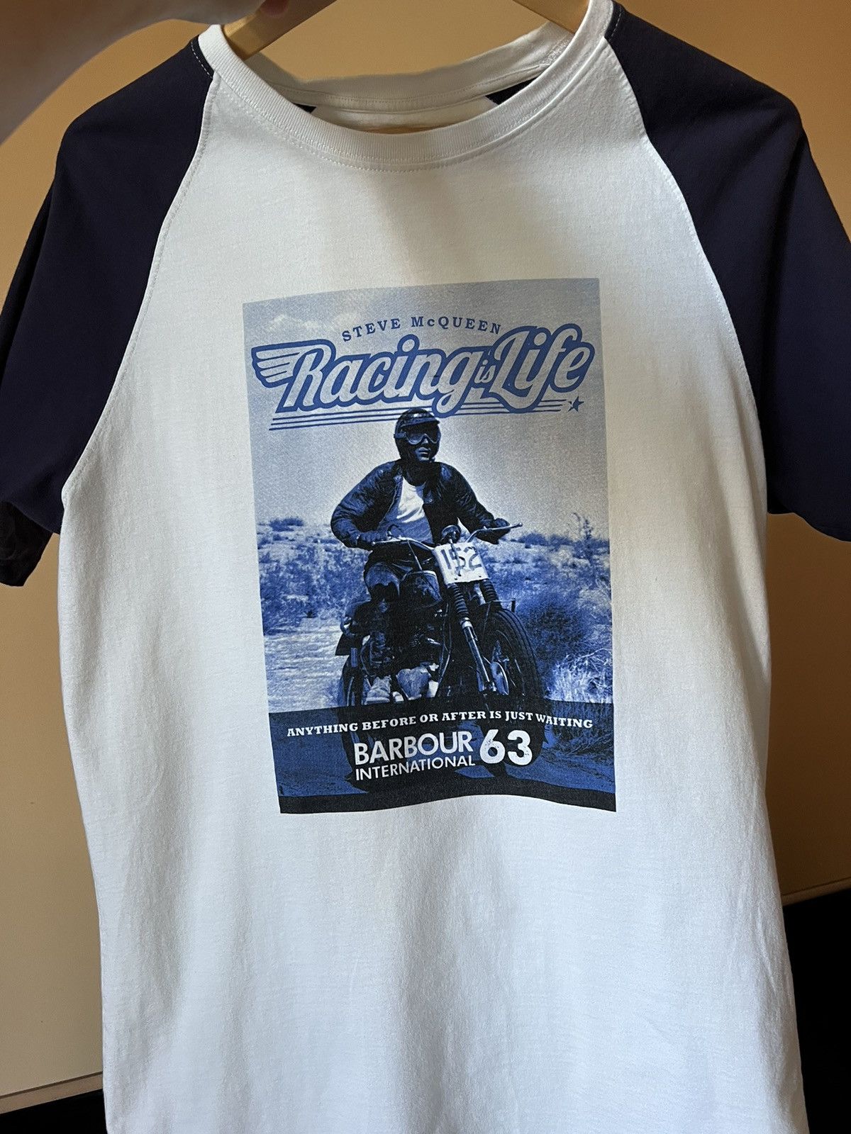 Barbour Barbour International Steve McQueen Triumph Racing tees 1963 Size US L / EU 52-54 / 3 - 9 Thumbnail