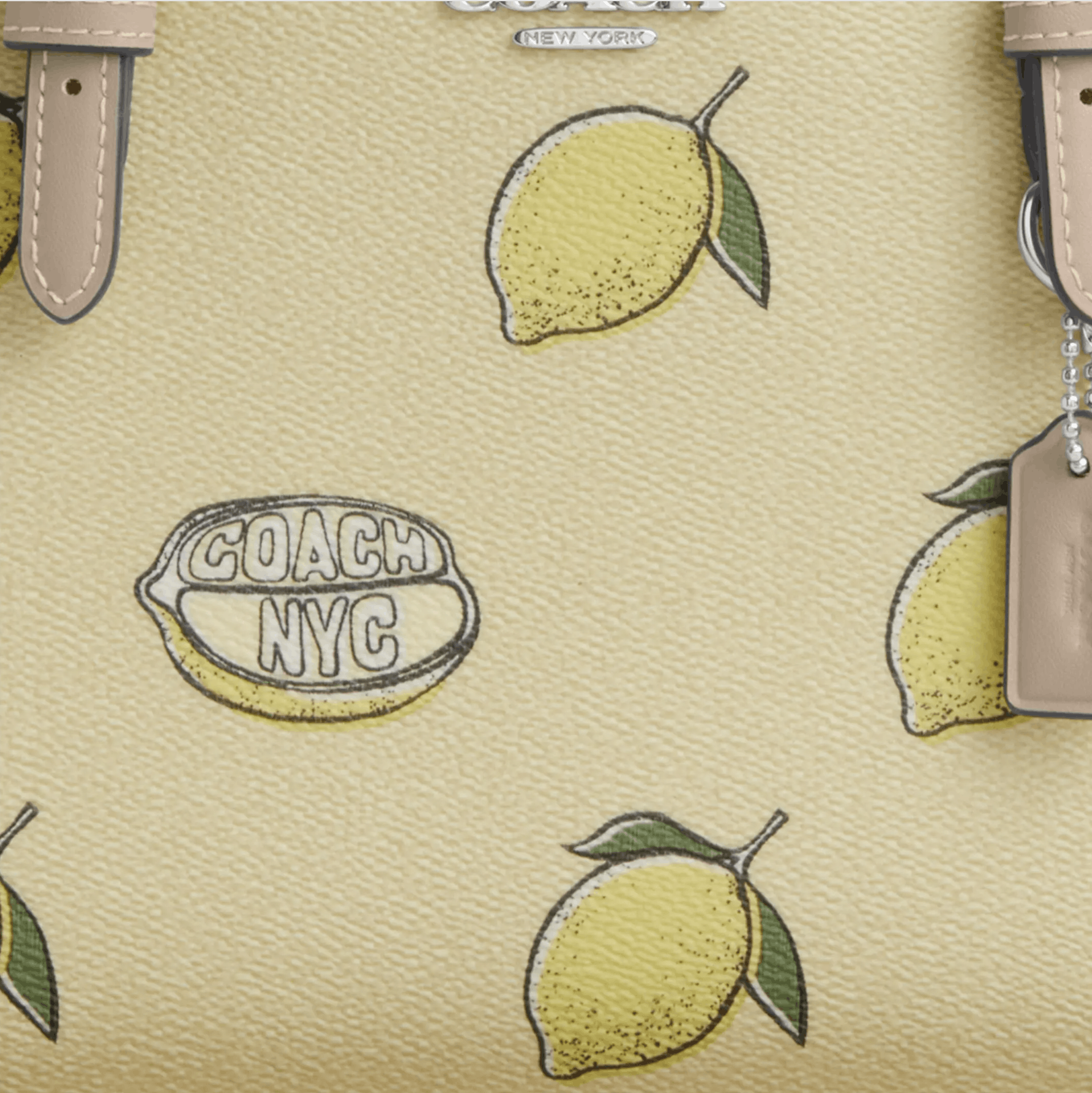Coach Mollie Tote Bag 25 With Lemon Print CAL78 Size ONE SIZE - 13 Thumbnail