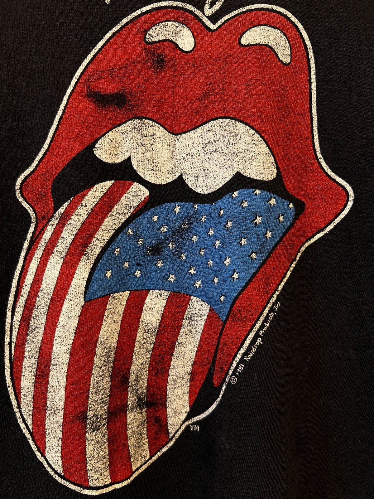 Band Tees 89’ Rolling Stones Tongue Logo Tour T Shirt Size US L / EU 52-54 / 3 - 3 Thumbnail