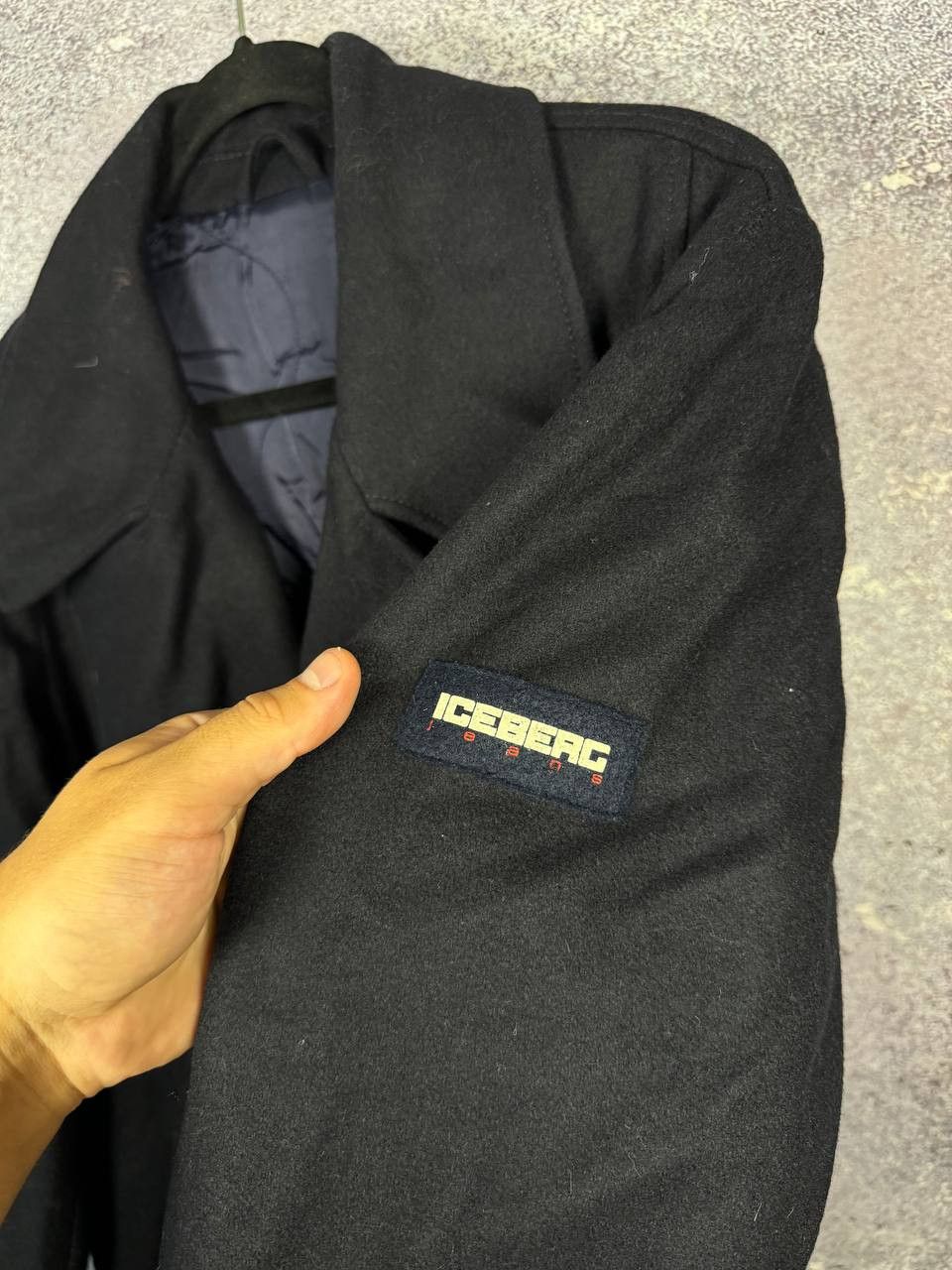 Iceberg ICEBERG Jacket Padded Double Breast Wool Blend Size US XL / EU 56 / 4 - 4 Thumbnail