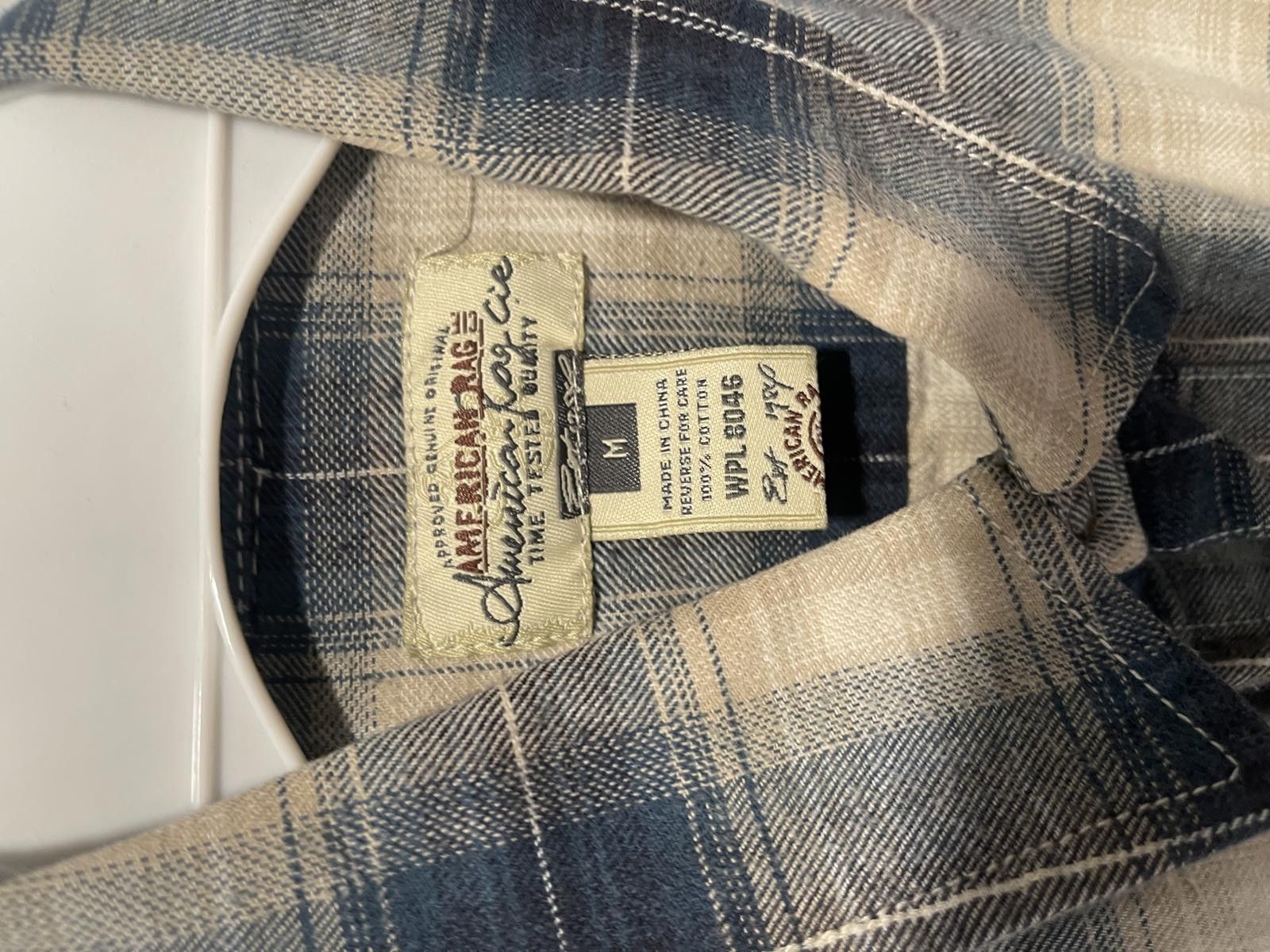 American Eagle Outfitters American Rag Men's Medium Plaid Flannel Shirt Size US M / EU 48-50 / 2 - 3 Thumbnail