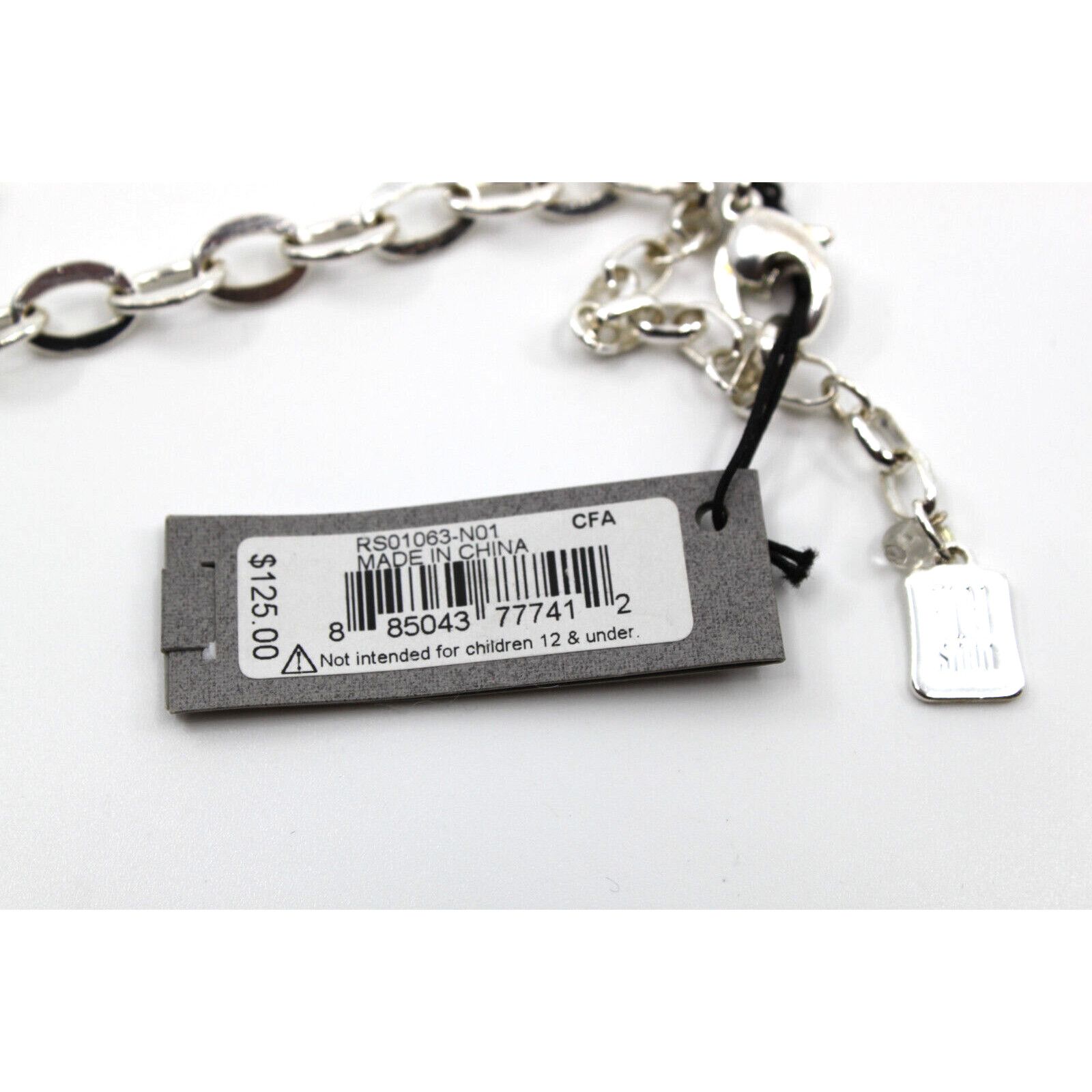 Robert Lee Morris New ROBERT LEE MORRIS Cross Crystal Silvertone Necklace $120 Size ONE SIZE - 4 Thumbnail