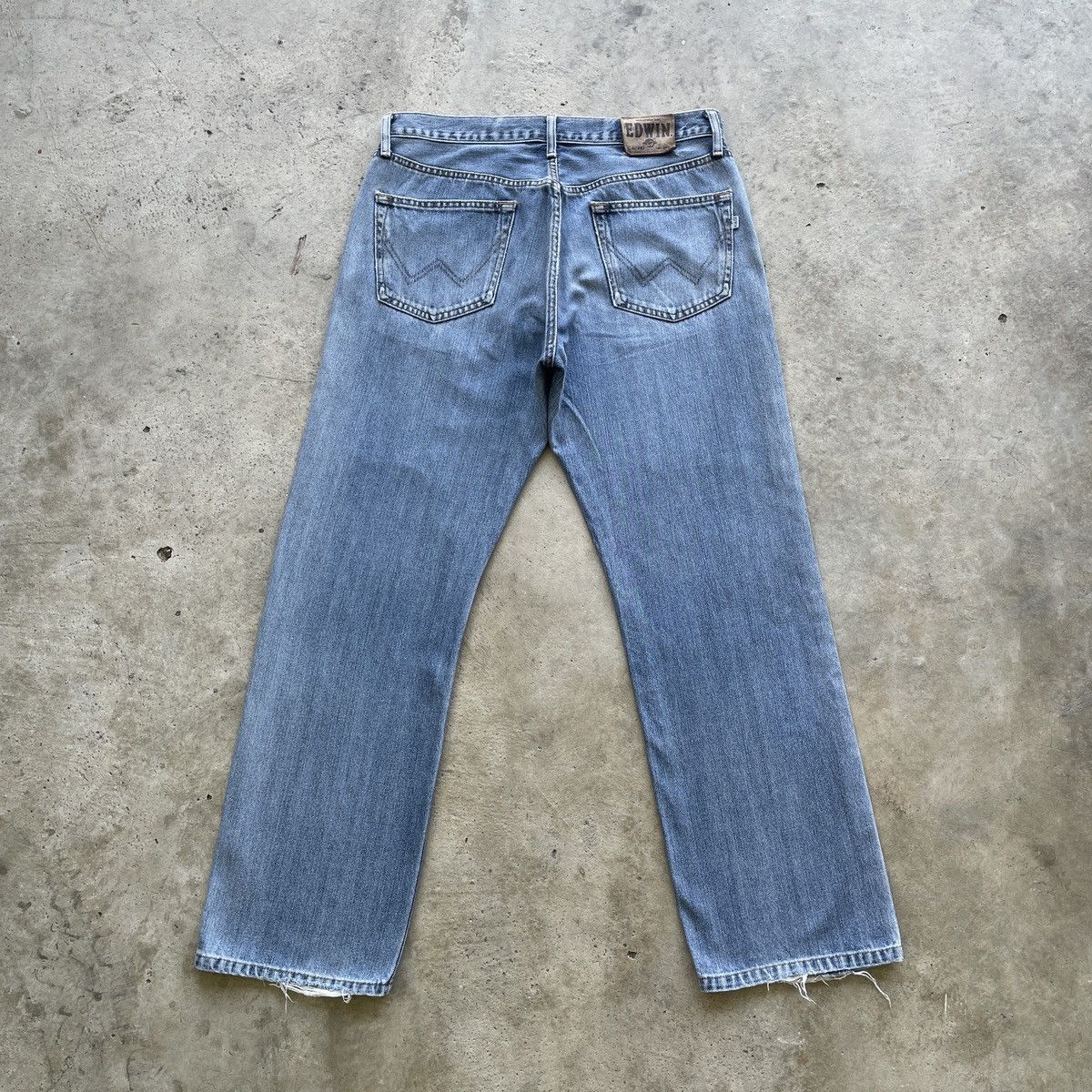 Edwin × Jean × Vintage Vintage Edwin 403 Faded Jeans Distressed Denim Pants W33 Size US 33 - 10 Thumbnail