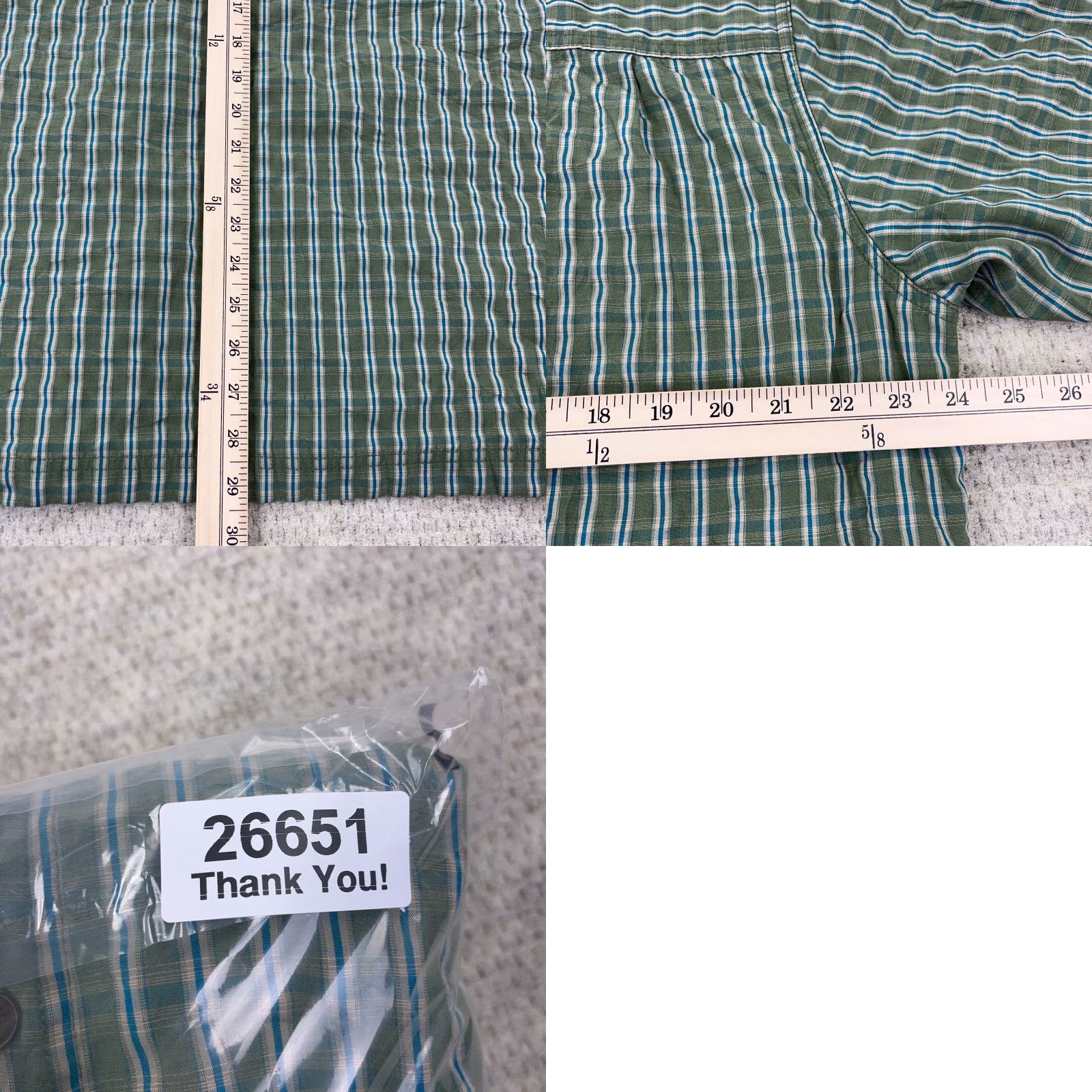 Vintage 5.11 Tactical Shirt Men L Green Plaid Button-Up Nylon Conceal Lined Size US L / EU 52-54 / 3 - 8 Thumbnail