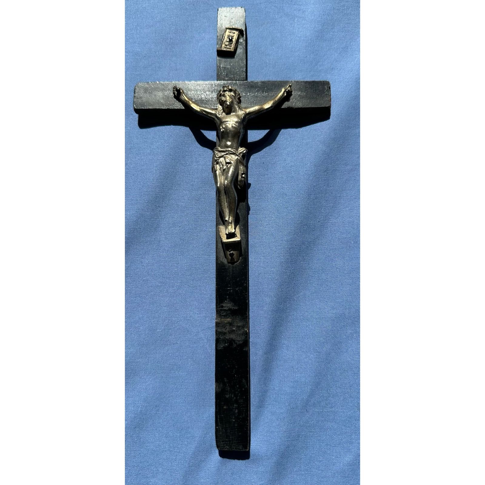 Other Vintage Wood Metal Cross Crucifixion of Jesus Christ Size ONE SIZE - 3 Thumbnail
