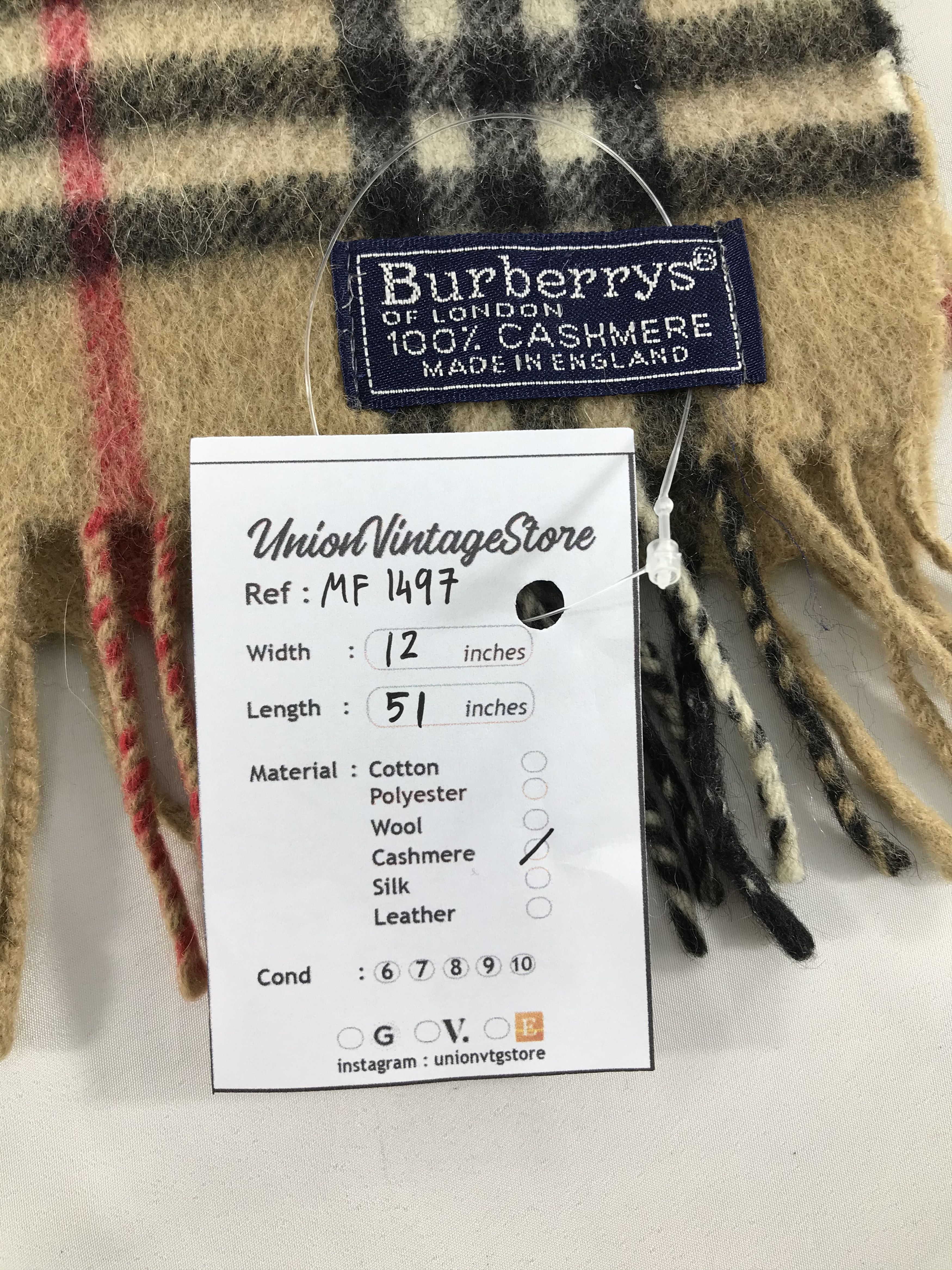 Burberry Vintage Burberry Scarf/Muffler/Neckwear MF1497 Size ONE SIZE - 4 Thumbnail