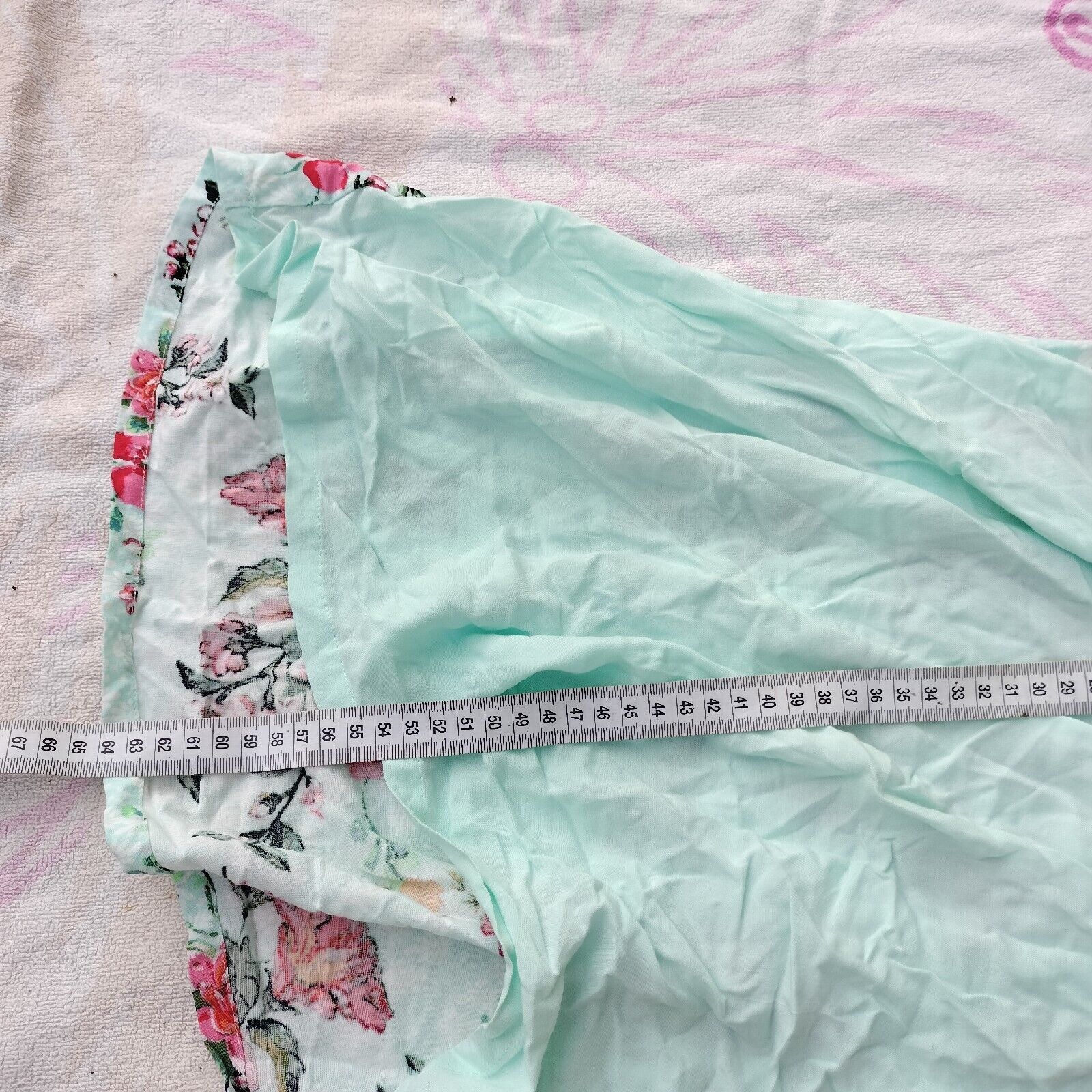 Designer Bras N Things Pyjama Cami Tank Top Mint Green Floral Lace Size M / US 6-8 / IT 42-44 - 9 Thumbnail