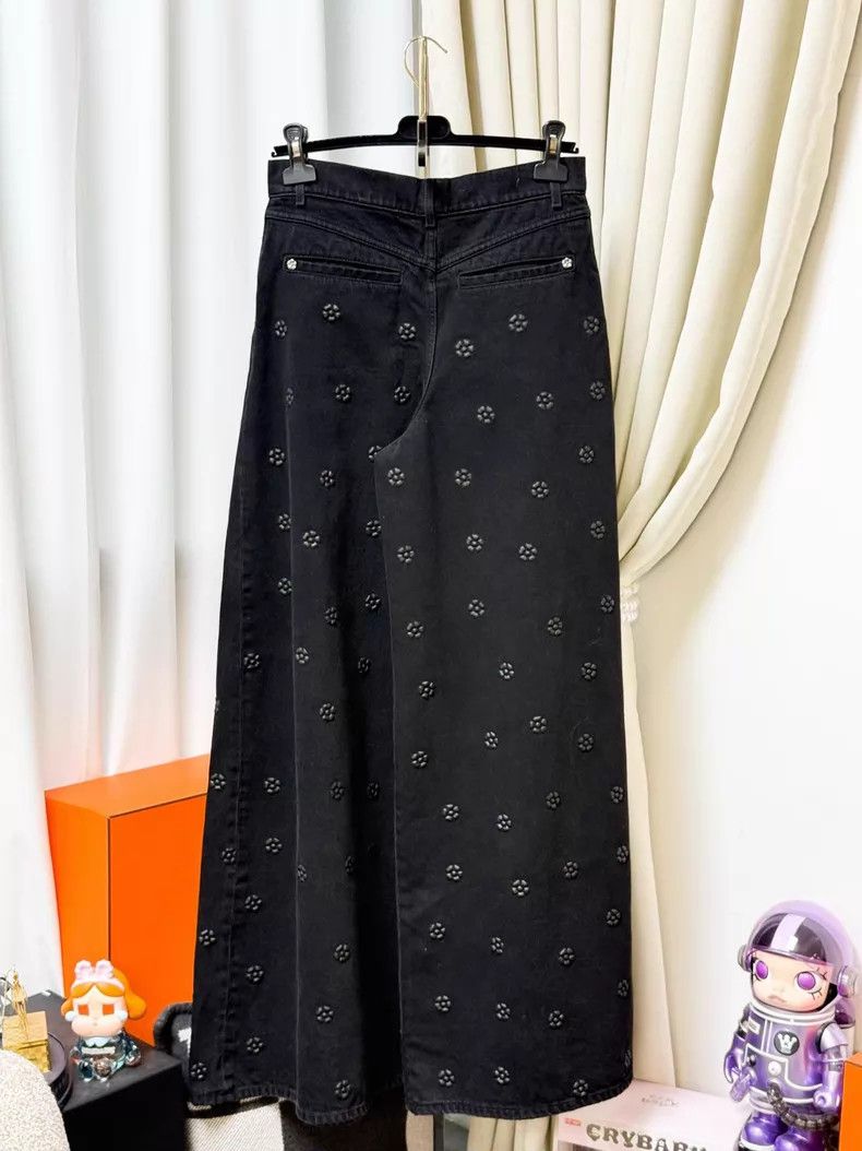 Chanel Chanel 23K autumn and winter show popular black embossed Size 25" / US 0 / IT 36 - 2 Thumbnail