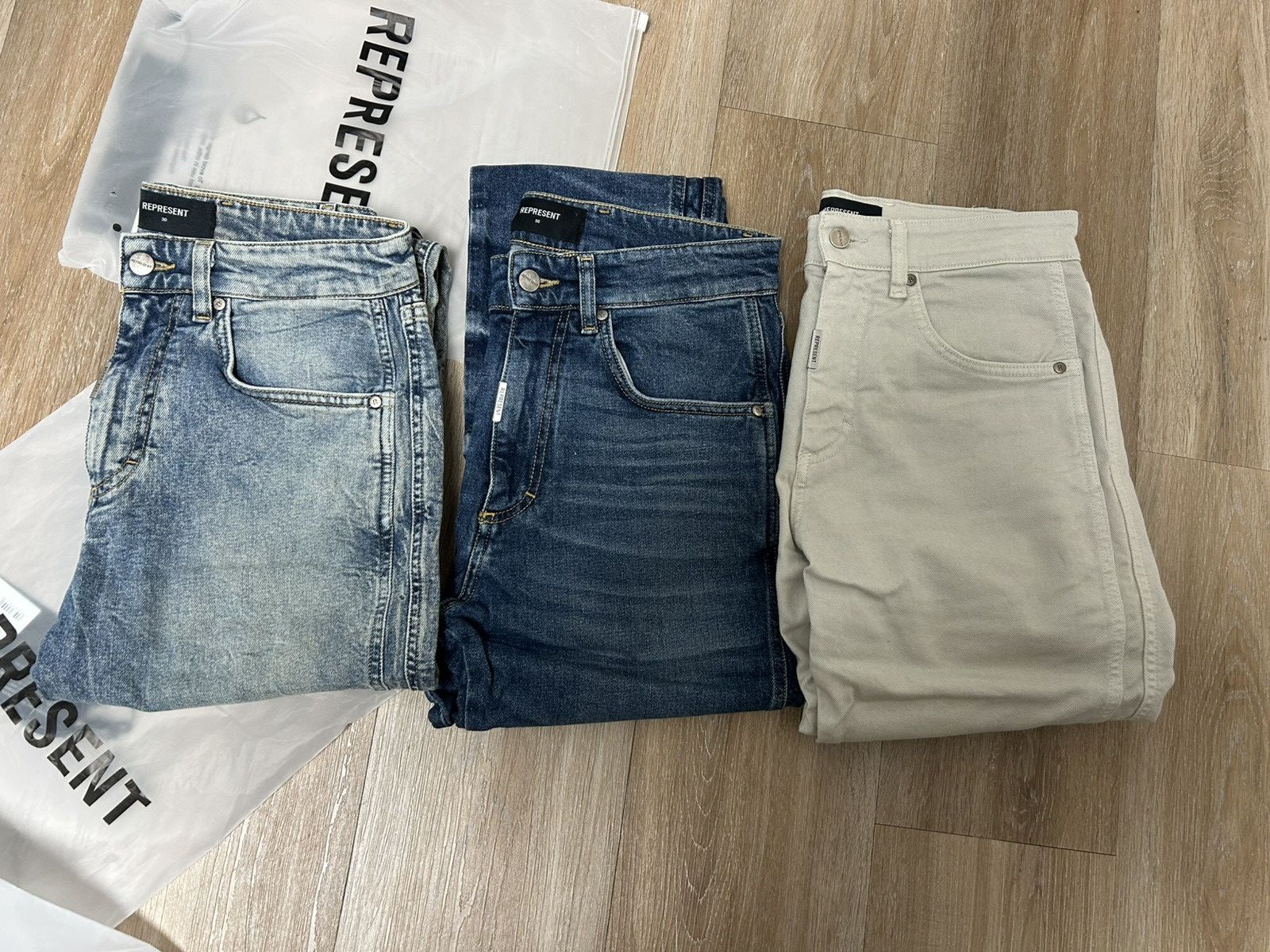 Represent Clo. Lot of 3 Straight leg Denim from Represent Size 30 Size US 30 / EU 46 - 1 Thumbnail