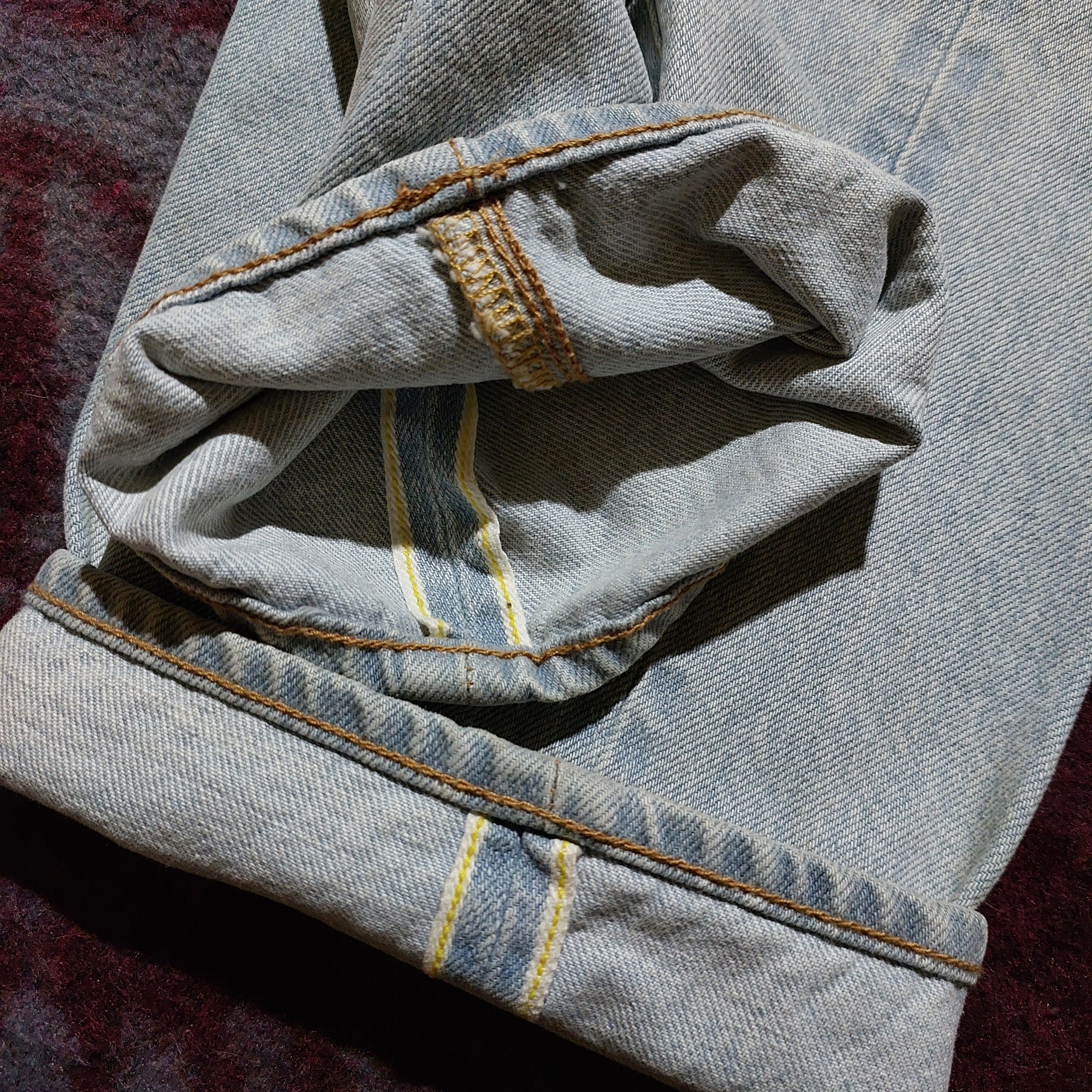 Tete Homme 20AW Kiminori morishita and yellow chain blue denim Size US 30 / EU 46 - 6 Thumbnail