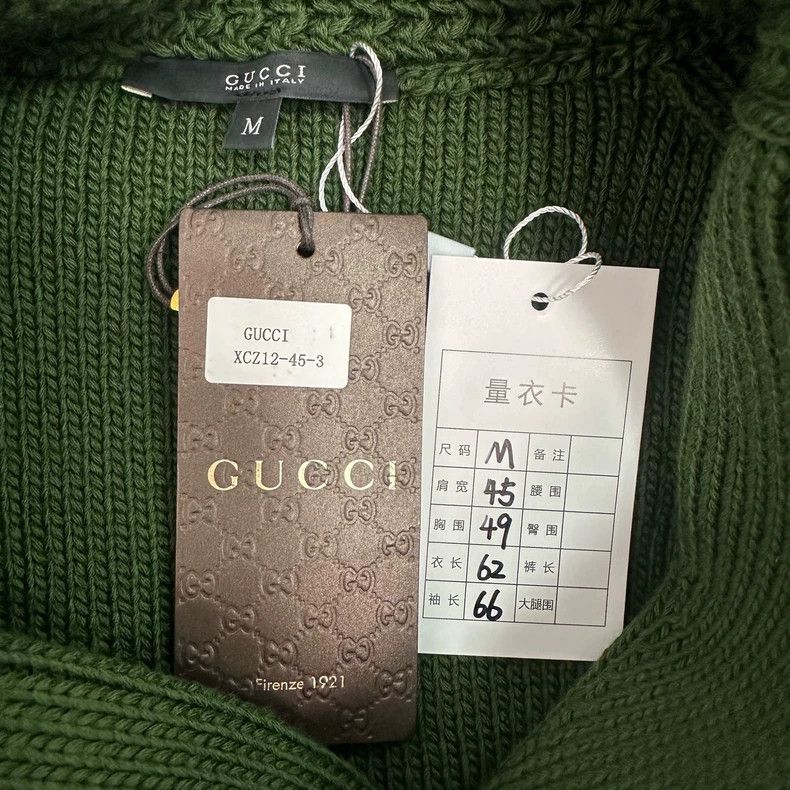 Gucci GucciGreen turtleneck knitted sweater 2503-Nextarrow Size US M / EU 48-50 / 2 - 4 Thumbnail