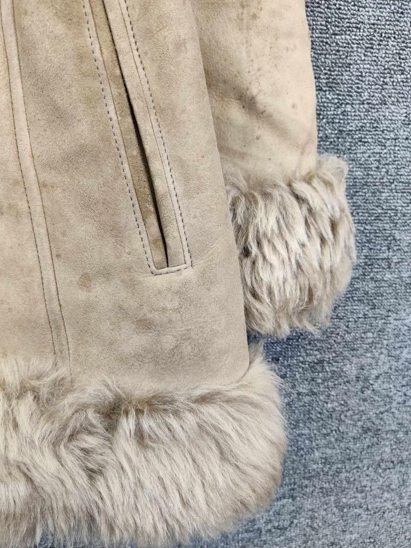 Leather Vintage Sheepskin Suede Leather Fur Coat Size US M / EU 48-50 / 2 - 3 Thumbnail
