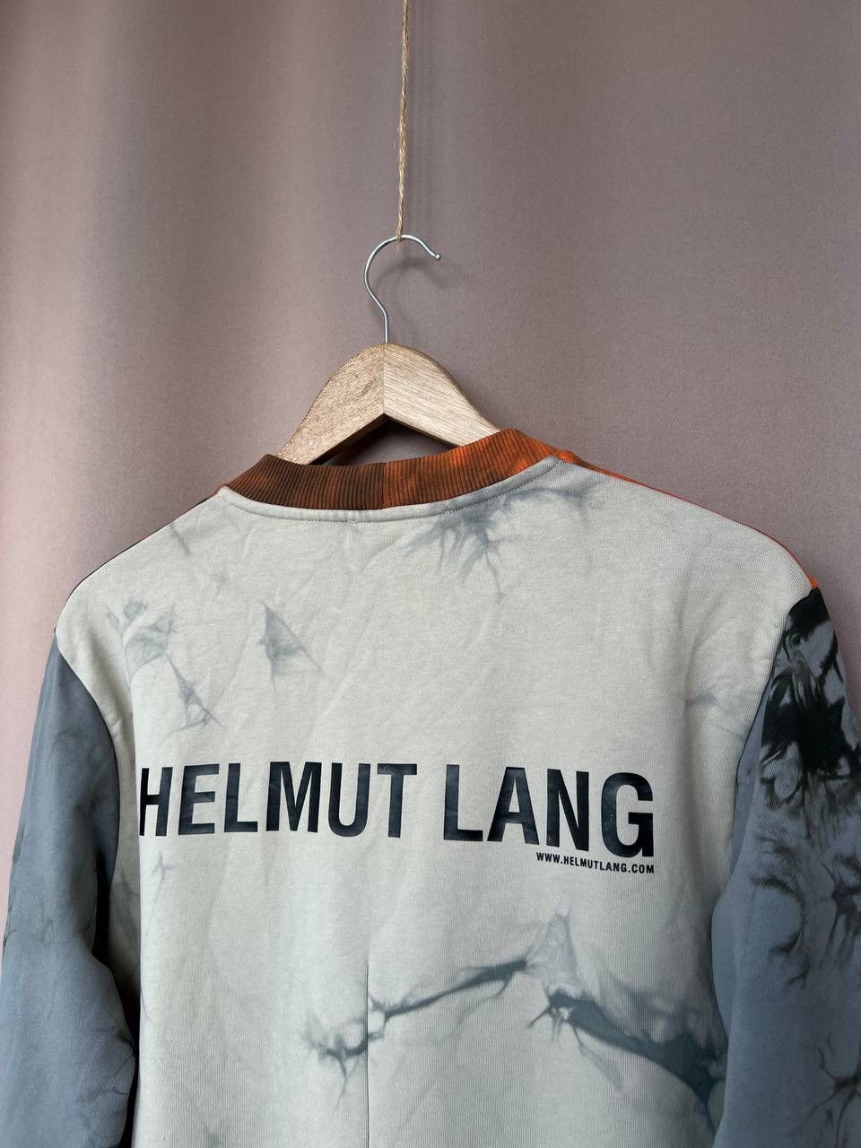 Helmut Lang Helmut Lang Tie Dye Logo Crew Sweatshirt Mens Size S/M Size US S / EU 44-46 / 1 - 8 Thumbnail