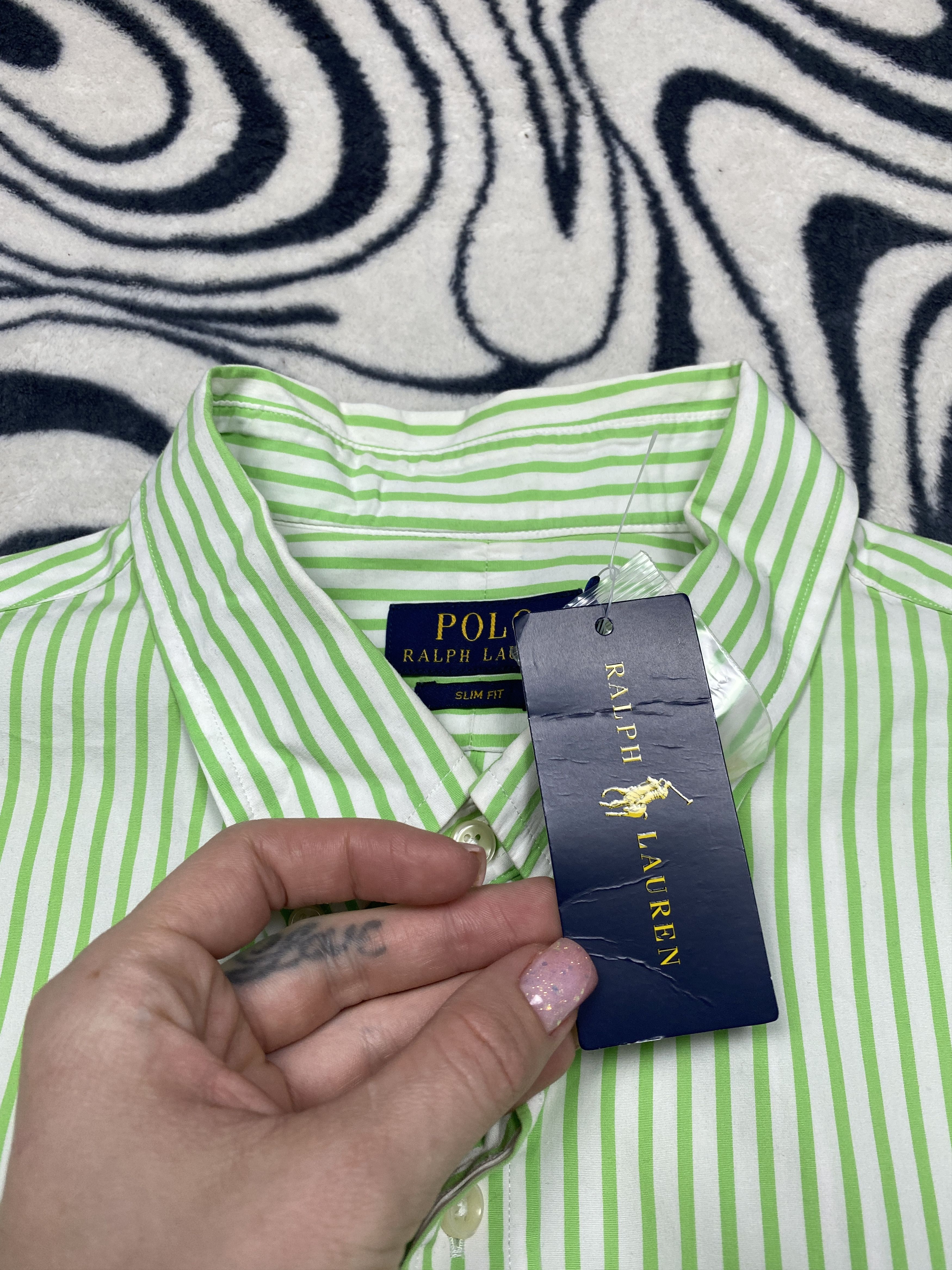 Polo Ralph Lauren NEW Polo Ralph Lauren Mens Long Sleeve Striped Shirt Size US XXL / EU 58 / 5 - 5 Thumbnail