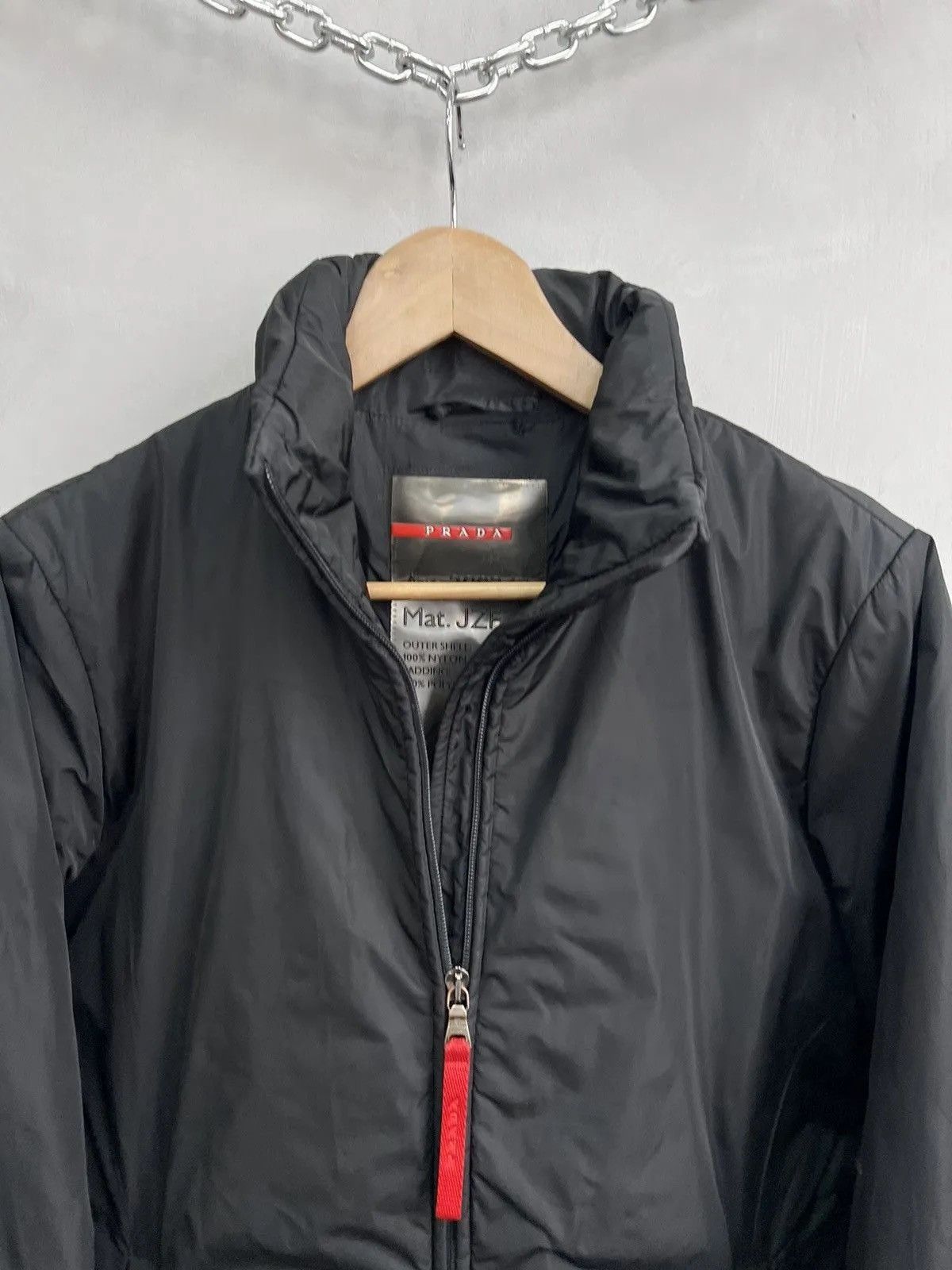 Prada Black ski rain jacket prada rad tab archival rare Size XS / US 0-2 / IT 36-38 - 2 Thumbnail