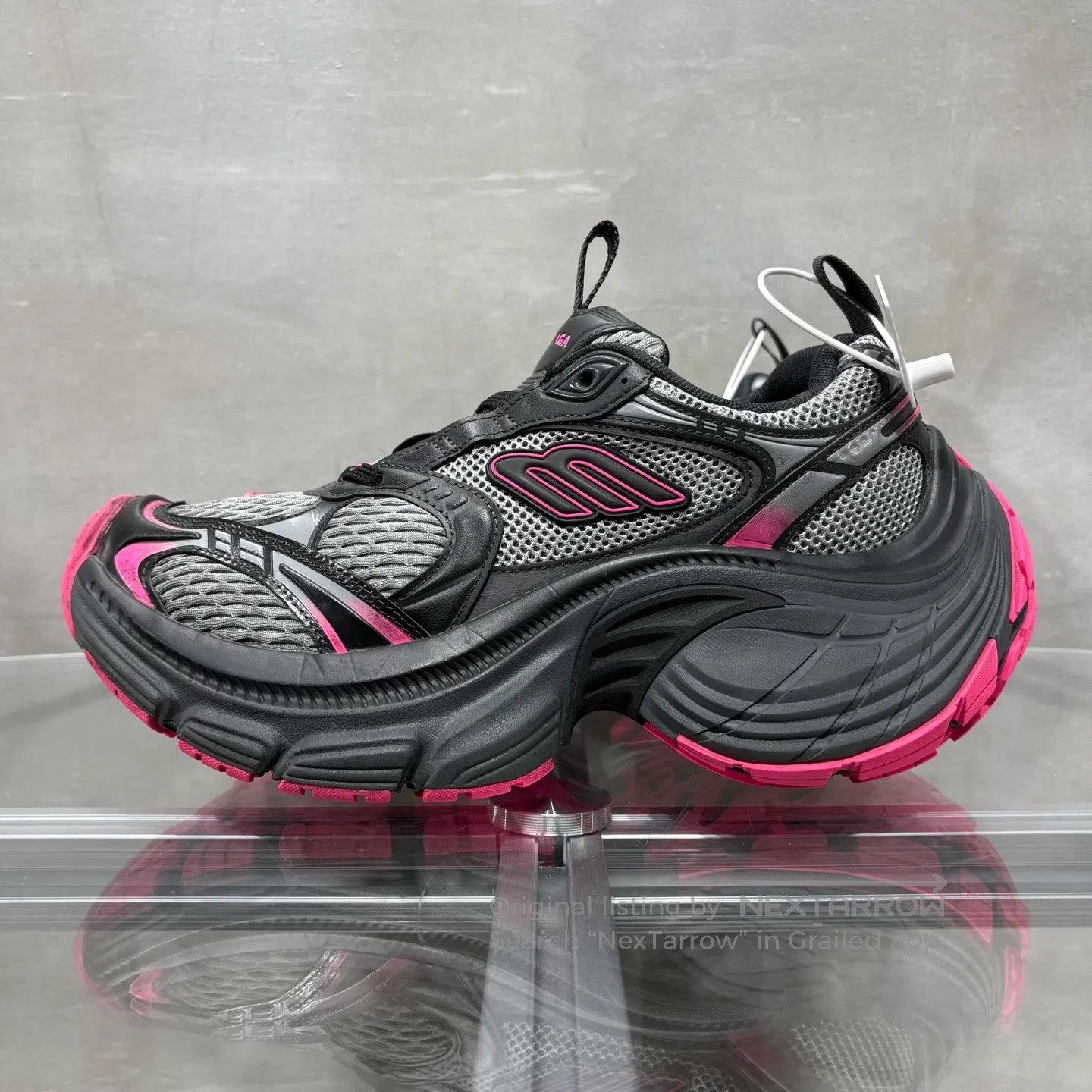Balenciaga Balenciaga Thick-soled dad shoes in black and pink Size US 7.5 / IT 37.5 - 3 Thumbnail