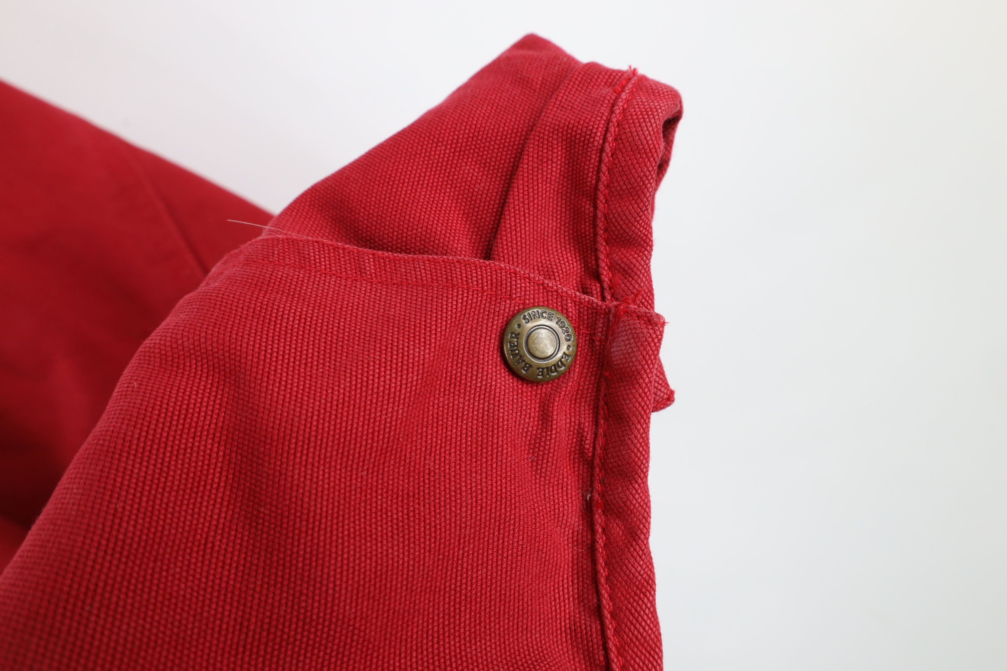Eddie Bauer × Vintage Vintage 90s Eddie Bauer Canvas Chore Barn Jacket Red Cotton Size US L / EU 52-54 / 3 - 10 Thumbnail