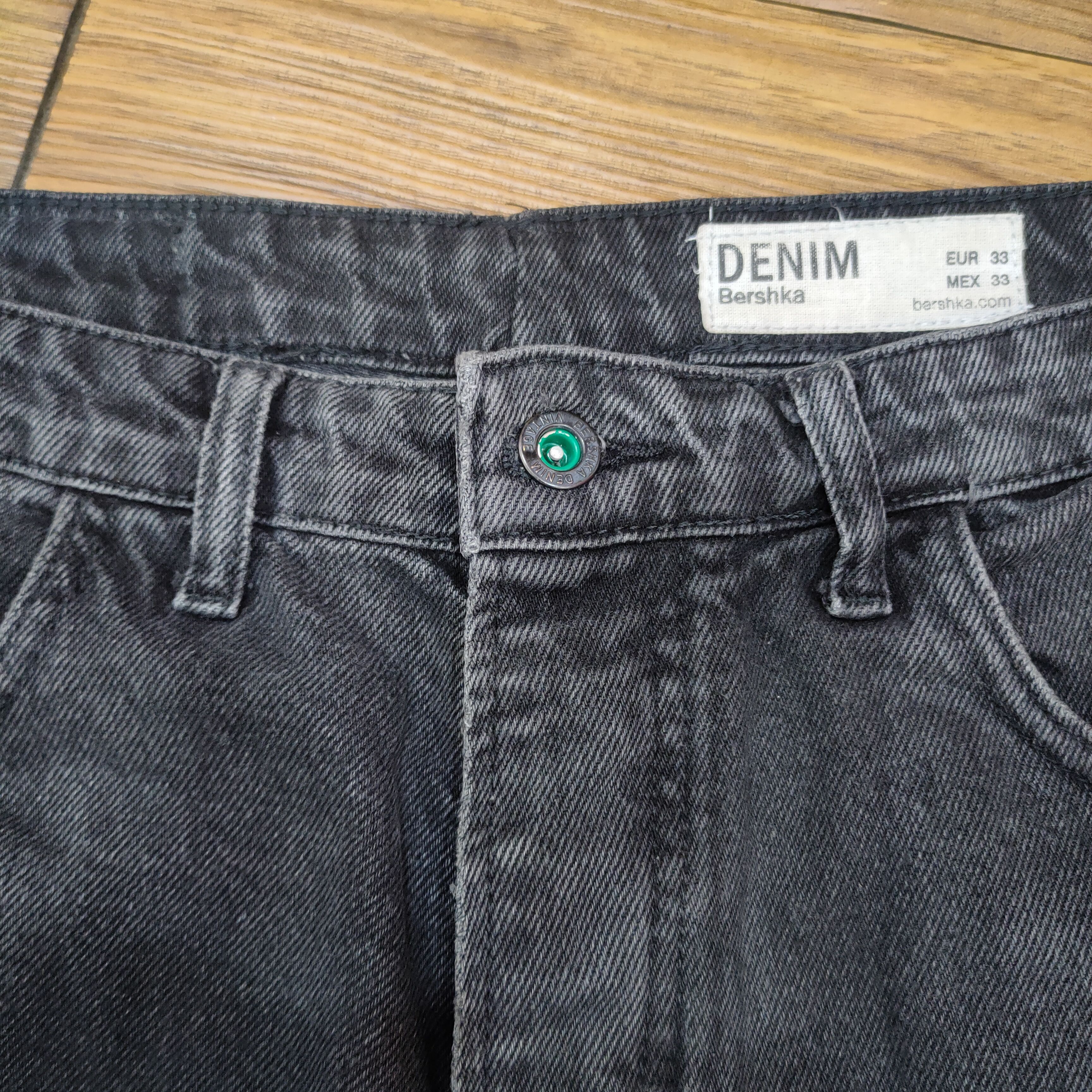 Bershka VINTAGE BERSHKA FADED BLACK RIPPED DENIM JEANS PANTS Size US 34 / EU 50 - 7 Thumbnail