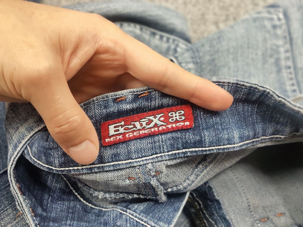 If Six Was Nine Vintage eclix le Grand Bleu Y2K Cargo Flared Stopped Jeans Size US 30 / EU 46 - 14 Thumbnail