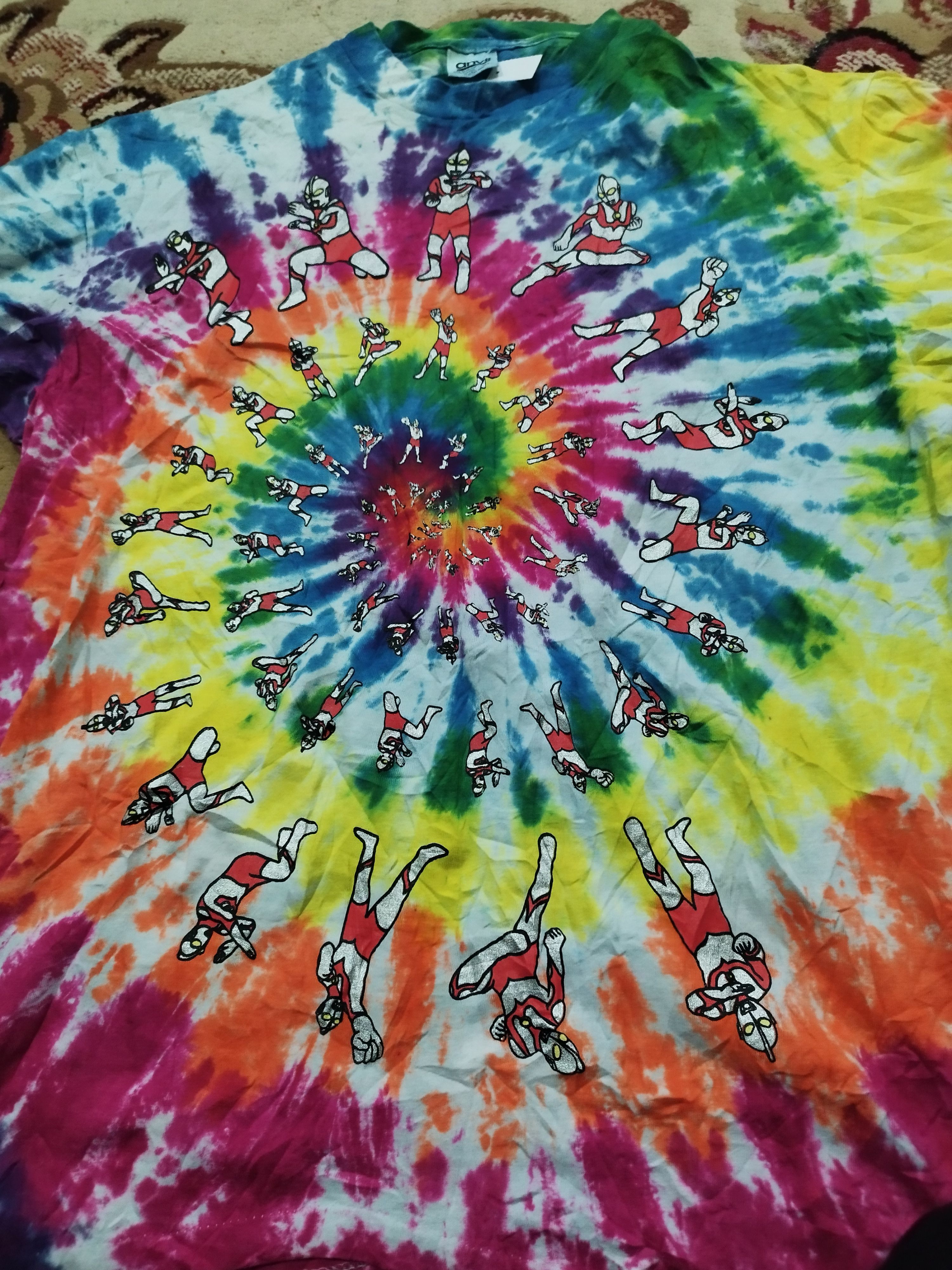 Vintage Vintage tie dye Ultraman Size US XL / EU 56 / 4 - 1 Thumbnail