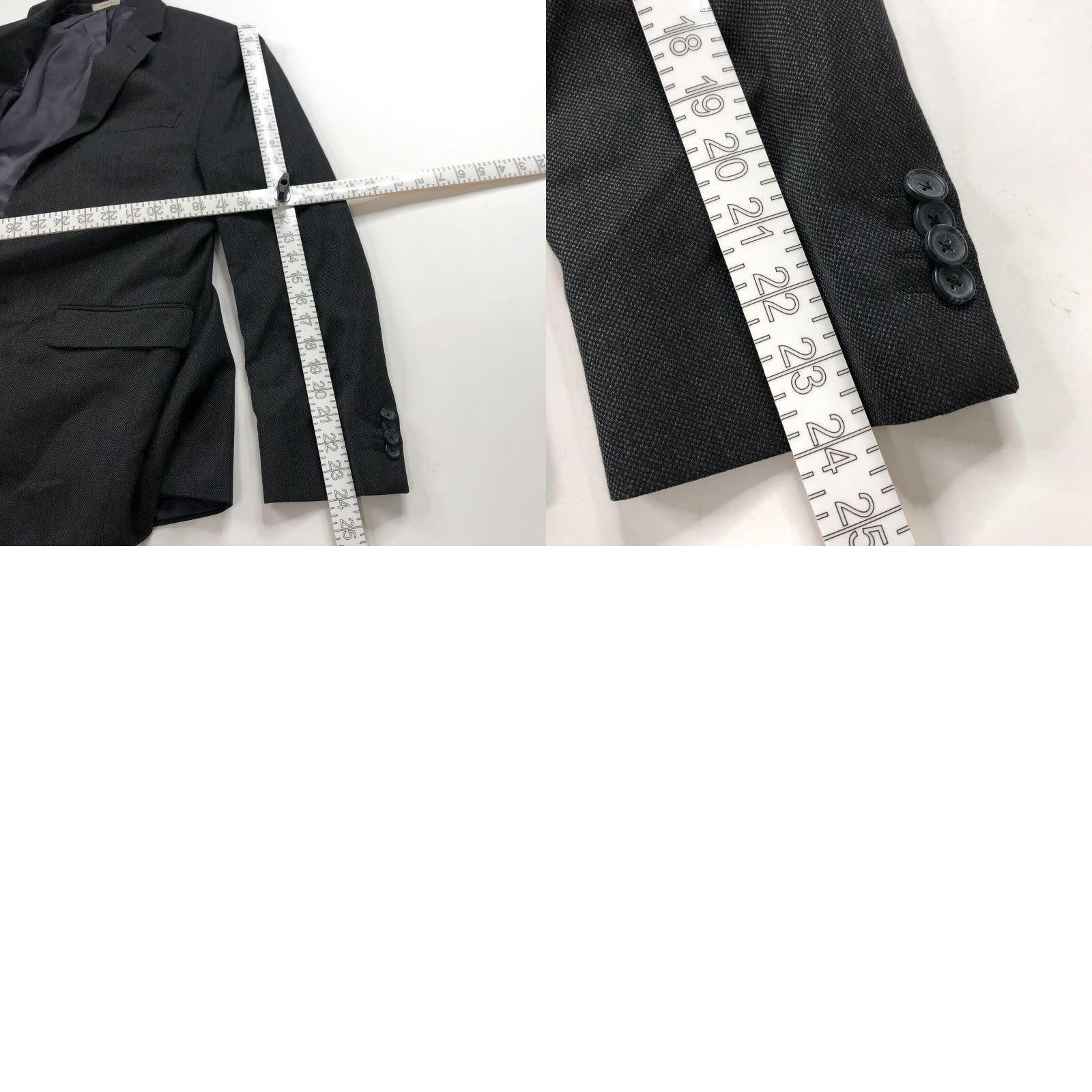 Banana Republic Banana Republic Blazer Short 40S Tailored Fit Gray Bird's Eye Notch Lapel Men Formal Blazer/Coat Buttons Four-Button Single-Breasted Jacket Size US 40 / EU 56 - 9 Thumbnail