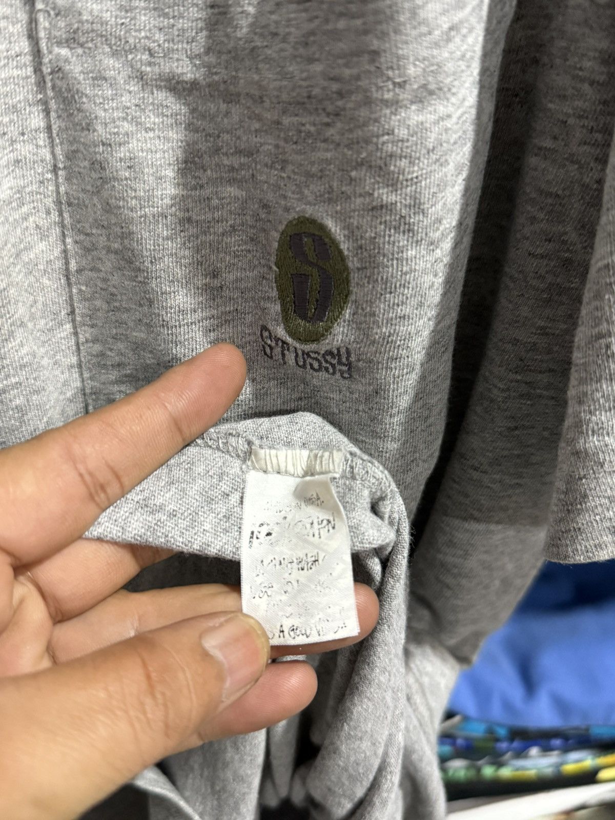 Stussy Vintage 80s Stussy Tom Tom Pocket Embroidery Logo Faded Tee Size US XXL / EU 58 / 5 - 6 Thumbnail