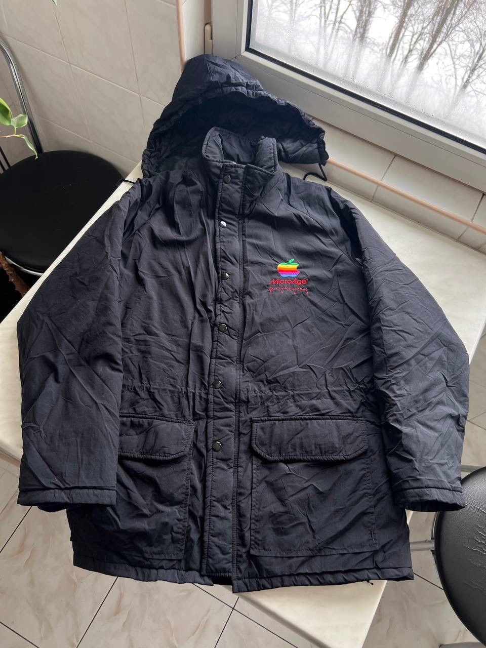 Apple Vintage 90s Apple Computers Windbreaker Zip Jacket 89/90 USA Size US M / EU 48-50 / 2 - 14 Thumbnail