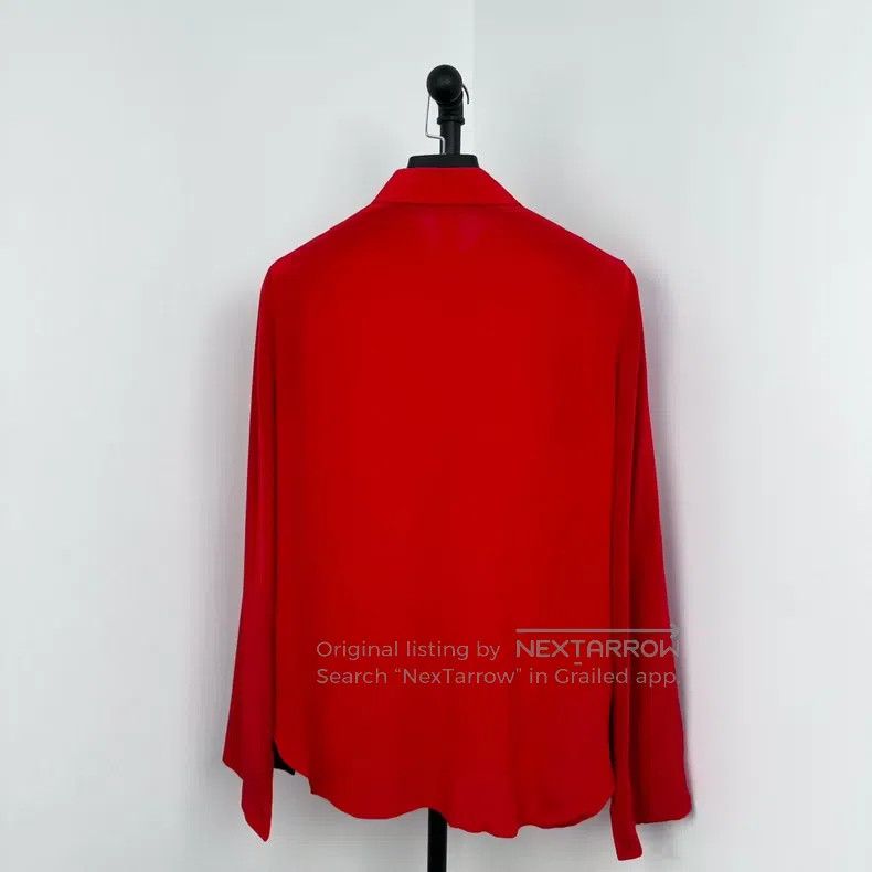 Givenchy Givenchy Size42 Red Wild Silk Long-Sleeve Shirt Size 42 Size US M / EU 48-50 / 2 - 1 Thumbnail