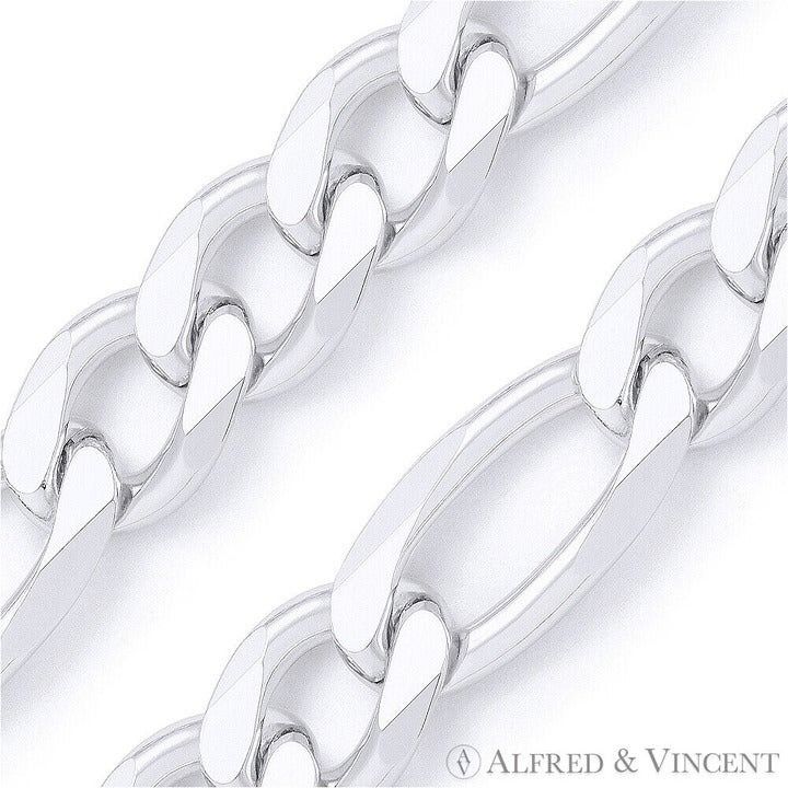 Other Figaro Link Italian Chain Anklet in .925 Sterling Silver Size ONE SIZE - 2 Thumbnail