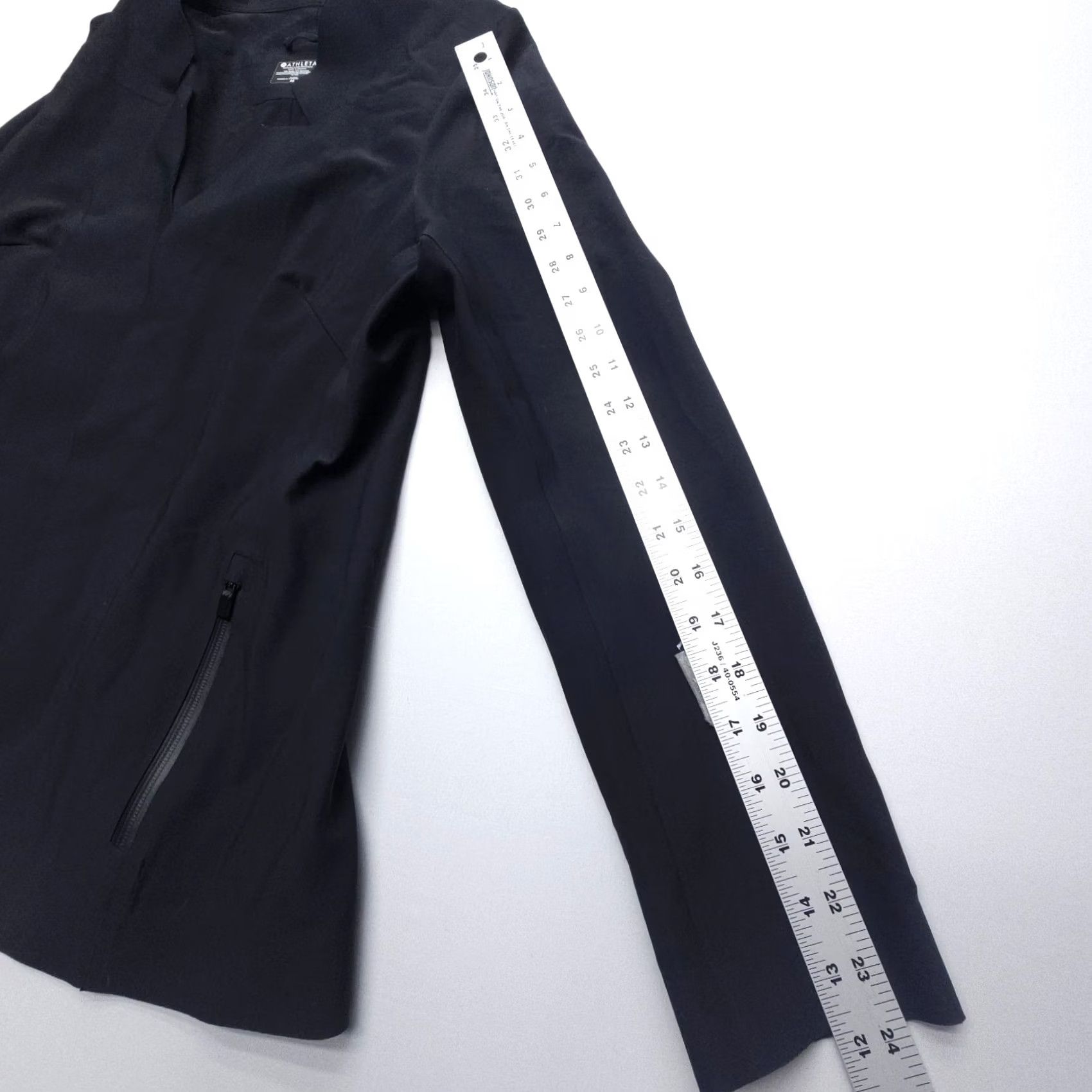 Athleta Athleta Black Stellar Blazer Jacket Open Front Notch Collar Zip Pockets Size M Women Jacket Blazer Fall Spring Summer Winter Size M / US 6-8 / IT 42-44 - 4 Thumbnail
