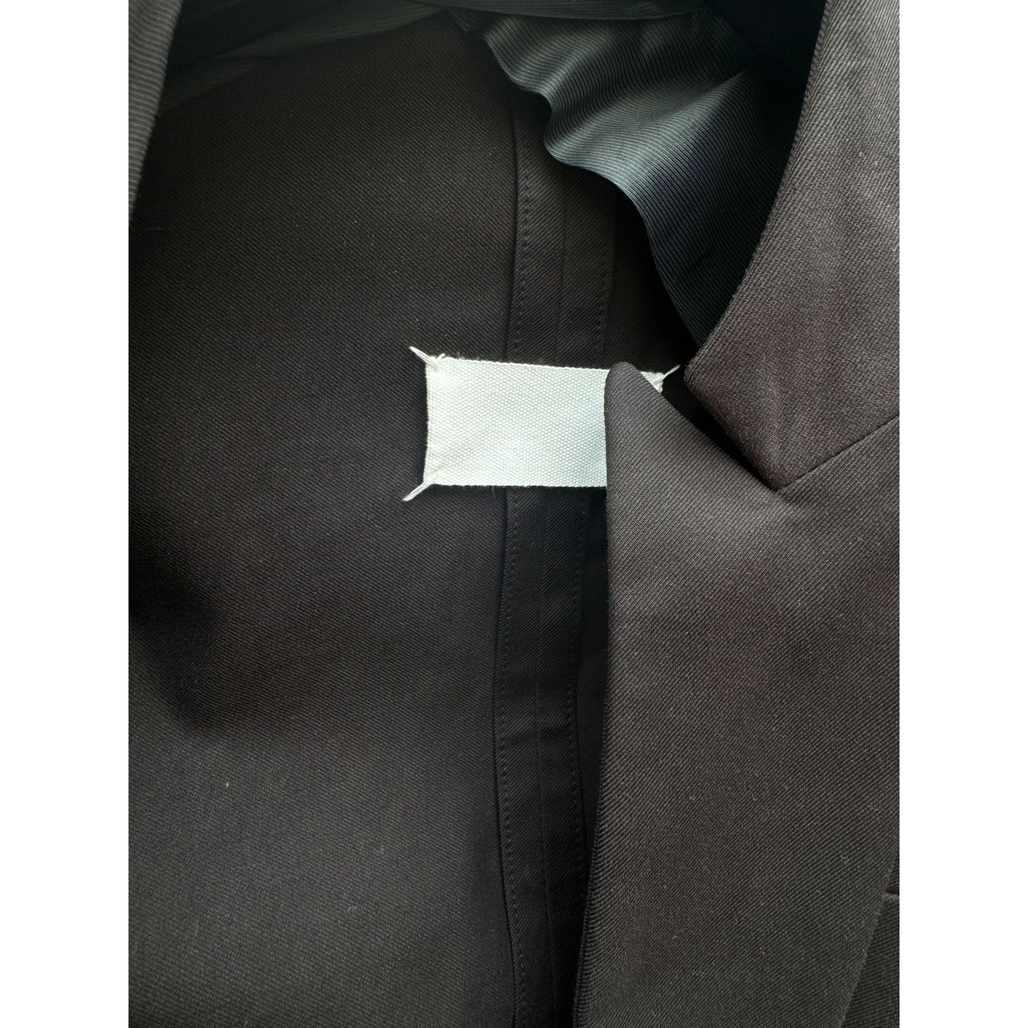 Maison Margiela SS 2008 Black Blazer Jacket with Inverted Collar Size XS / US 0-2 / IT 36-38 - 3 Thumbnail