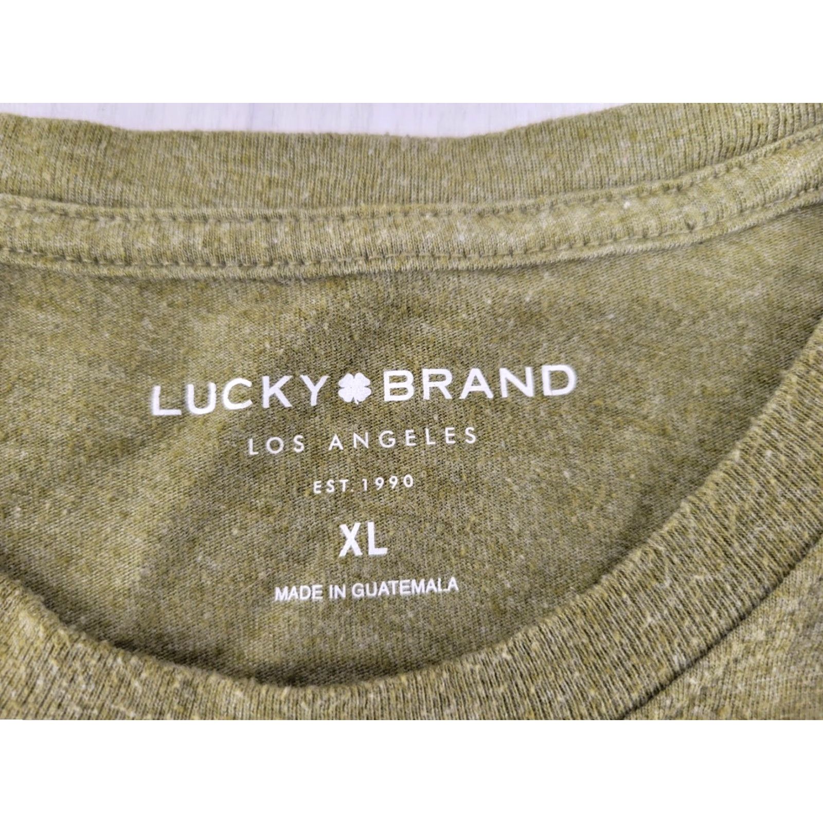 Lucky Brand Lucky Brand Men’s Lightweight Short Sleeve Graphic T-Shirt XL Green Size US XL / EU 56 / 4 - 8 Thumbnail