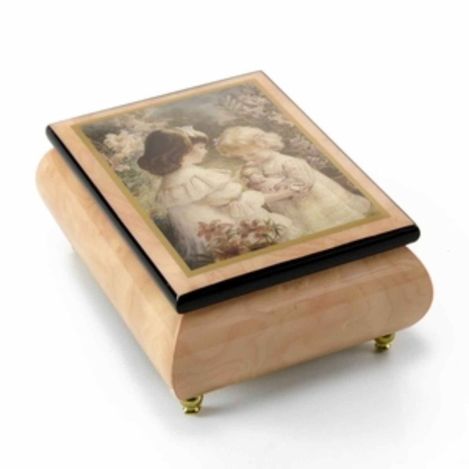 Vintage Ercolano Limited Edition A Gift Of Love Jewelry Music Box Size ONE SIZE - 6 Thumbnail