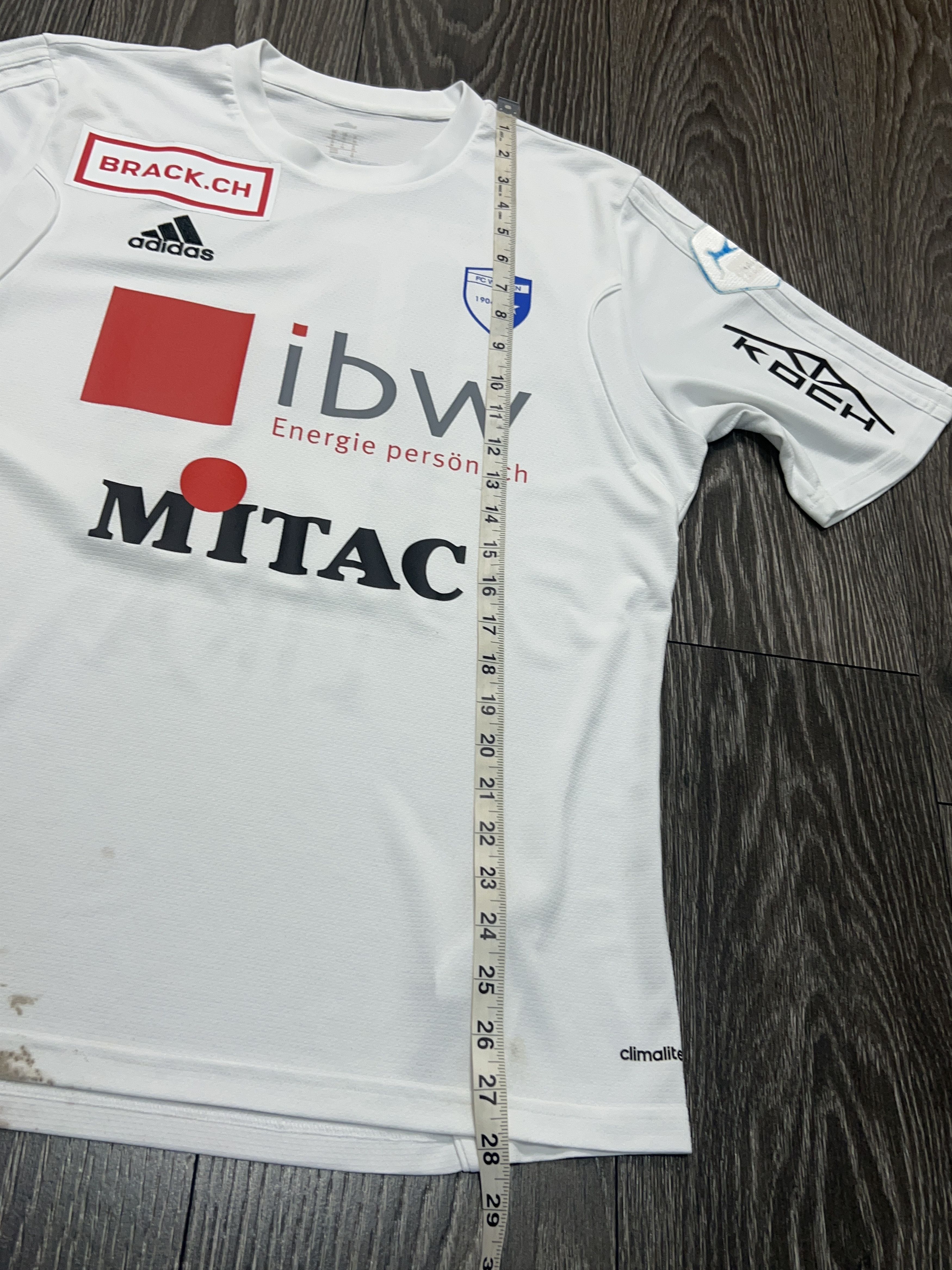 Adidas FC Wohlen #15 BUJAR LIKA Match Worn Jersey Shirt Swiss Mens Size US M / EU 48-50 / 2 - 12 Thumbnail