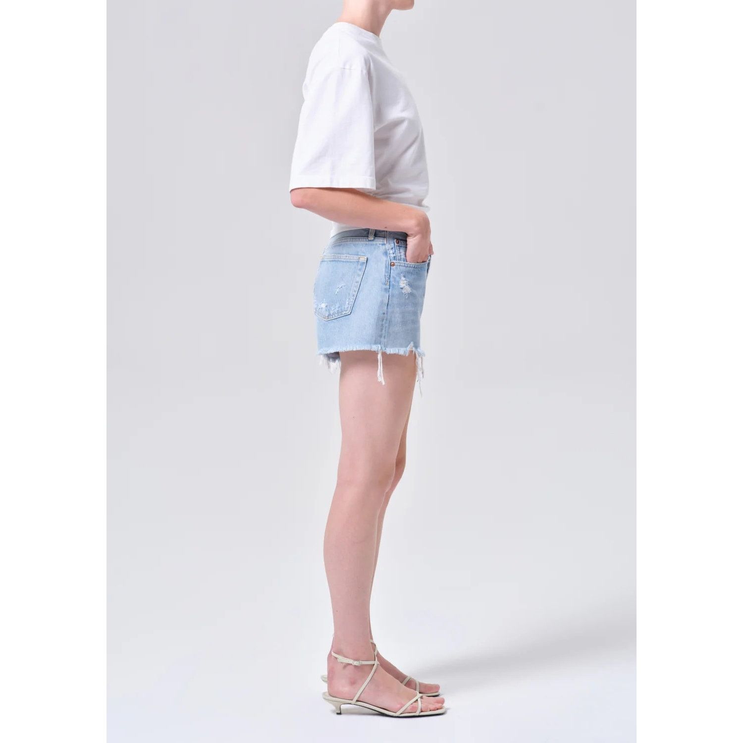 Agolde Agolde Parker Vintage Cut Off Denim Shorts Blue Womens 27 Size 27" / US 4 / IT 40 - 9 Thumbnail