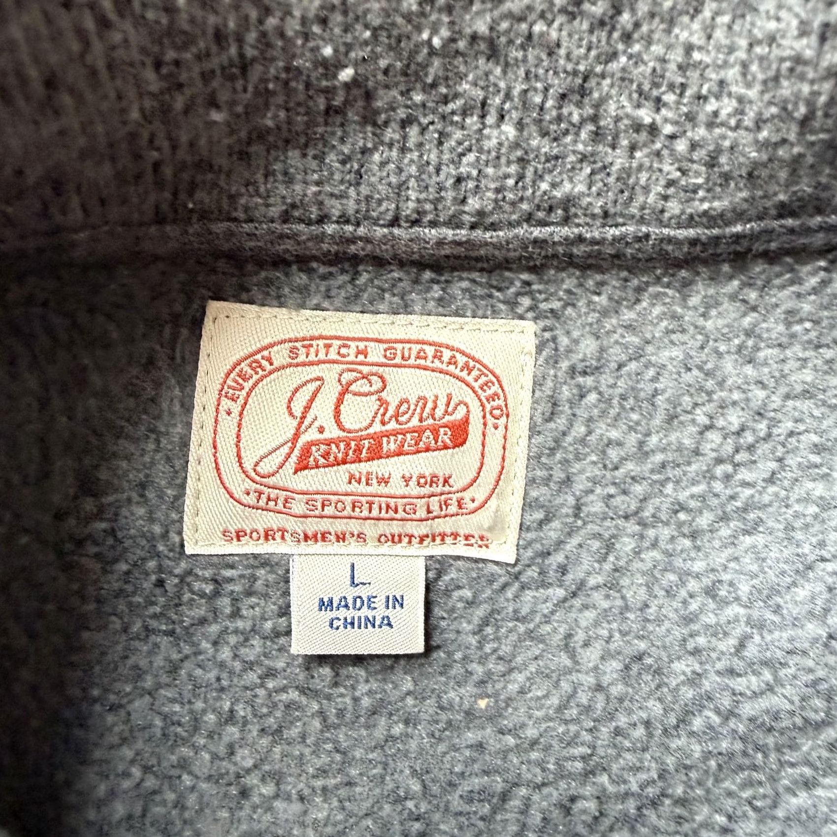 J.Crew J. Crew Vest Mens Large Gray Fleece Full Zip Stand Collar Pockets Outdoor Size US L / EU 52-54 / 3 - 3 Thumbnail