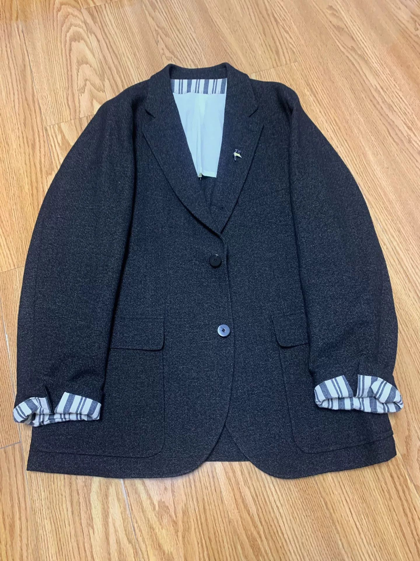 Visvim visvim verde tweed blazer in black Size US M / EU 48-50 / 2 - 1 Thumbnail