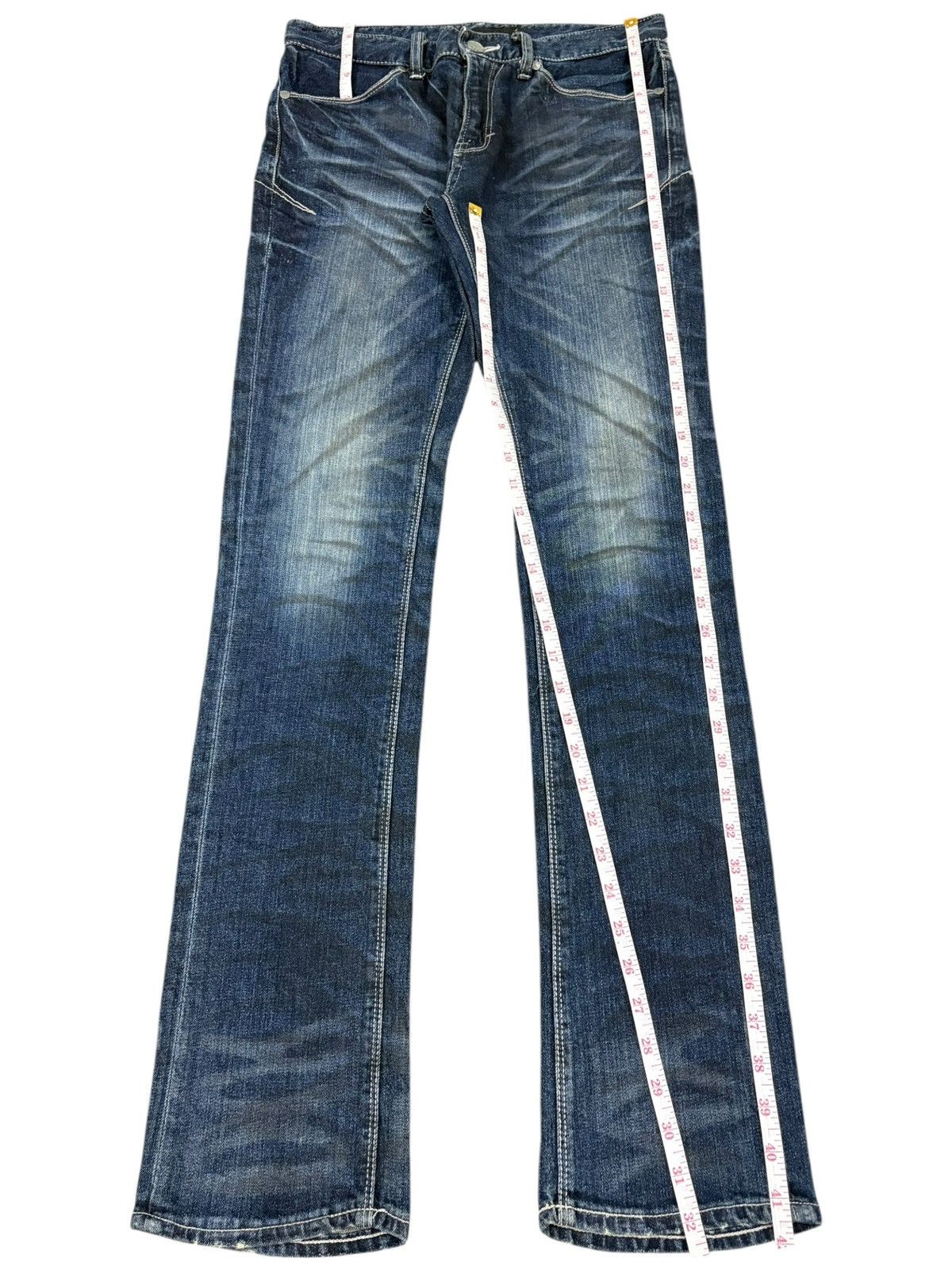 Levi's Vintage Japanese Fuga Stacked Indigo Wash Slim Jeans Size US 30 / EU 46 - 10 Thumbnail