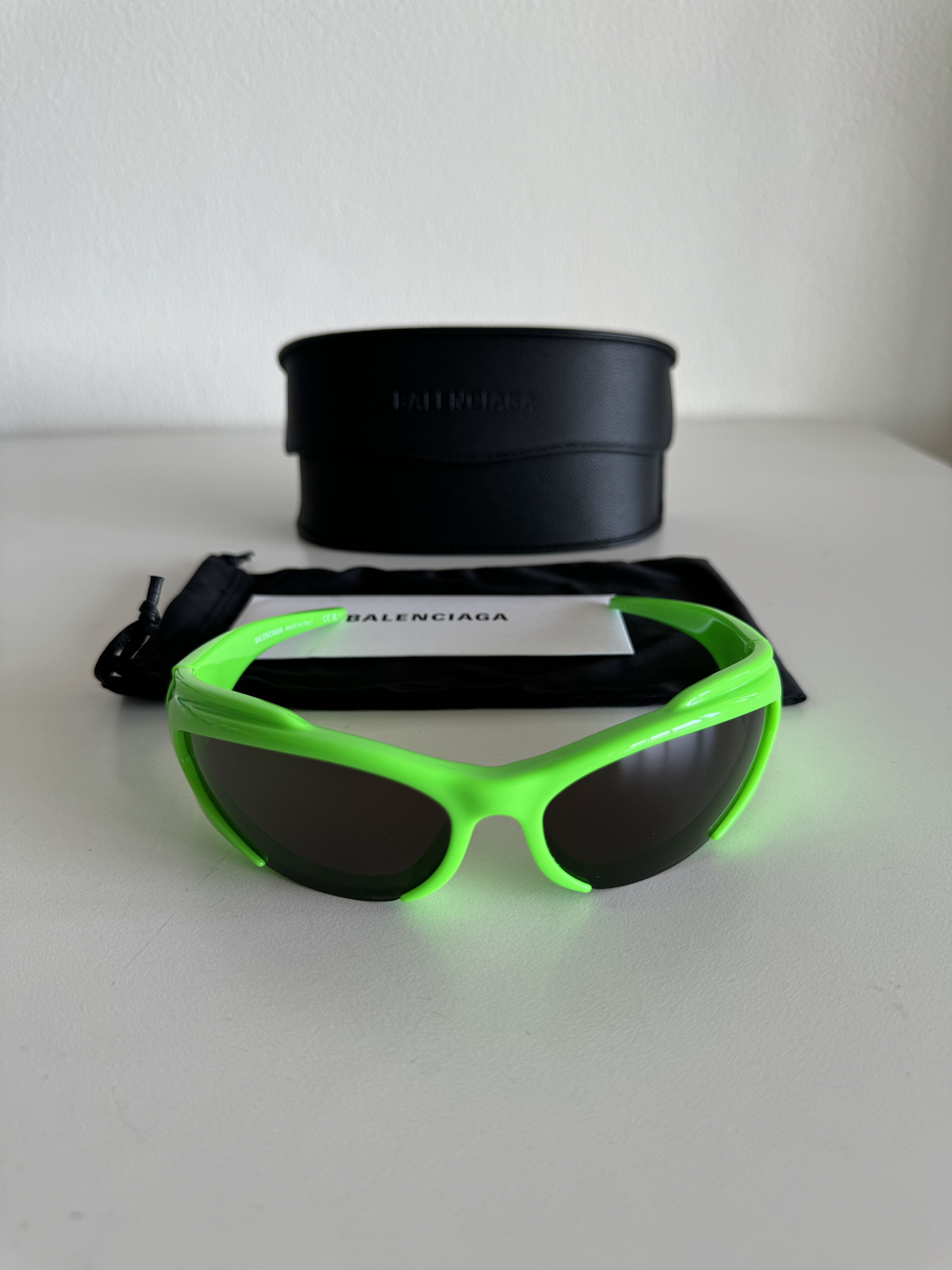 Balenciaga sunglasses womens mens BB0253s 005 green