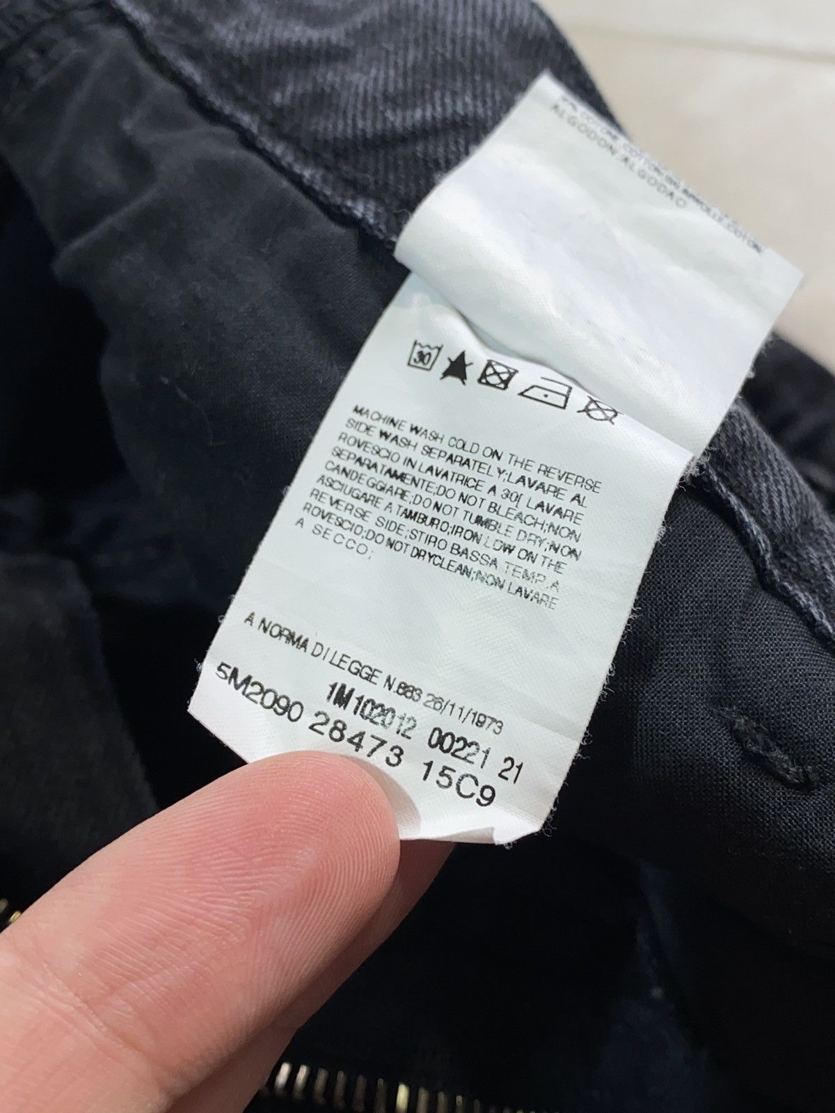Balmain Balmain Washed Grey Denim Skinny Biker Jeans Size 36" / US 14 / IT 50 - 22 Thumbnail