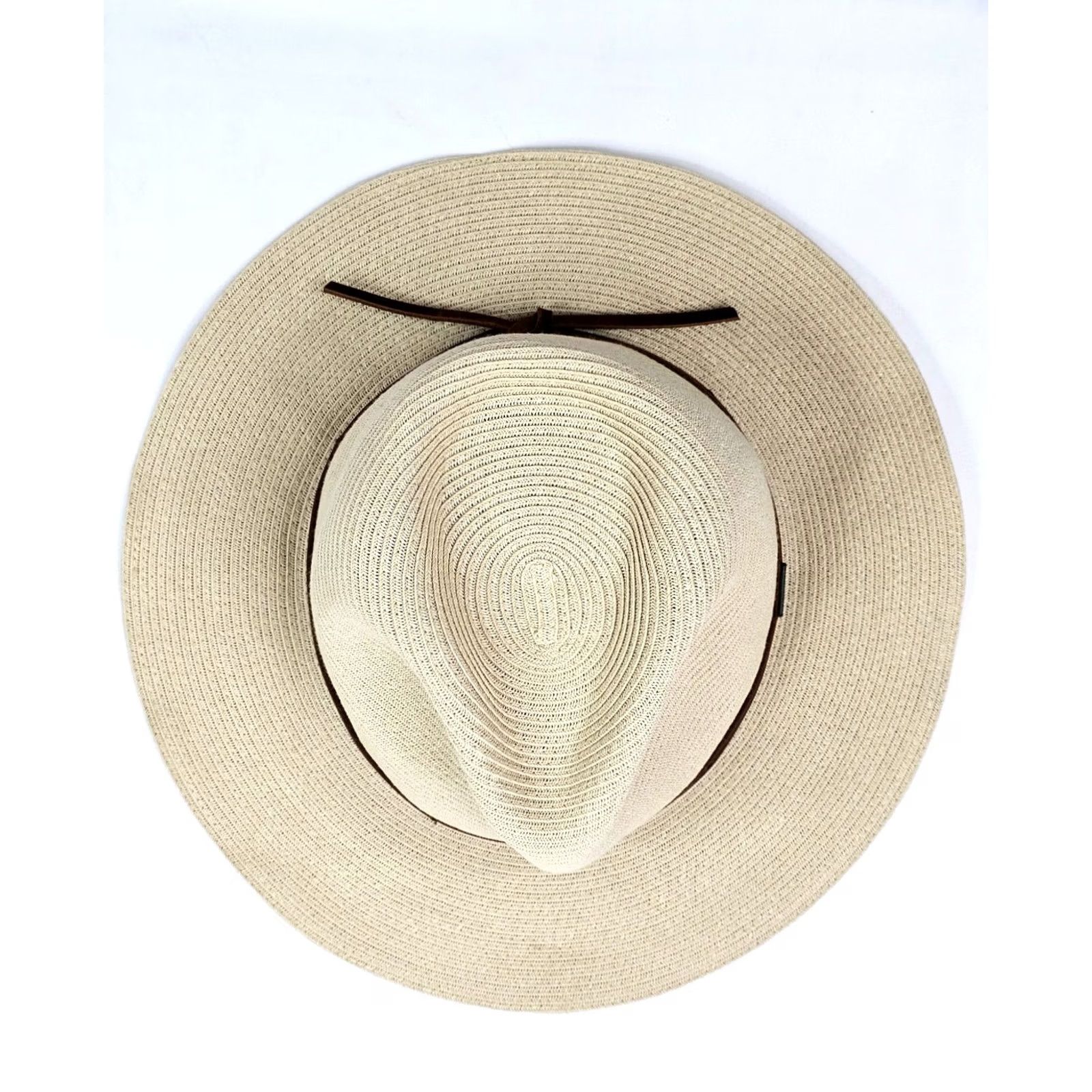 Brixton Brixton Wesley Straw Fedora Unisex Adjustable Packable UPF 50 Hat S Tan Fedora Size ONE SIZE - 5 Thumbnail