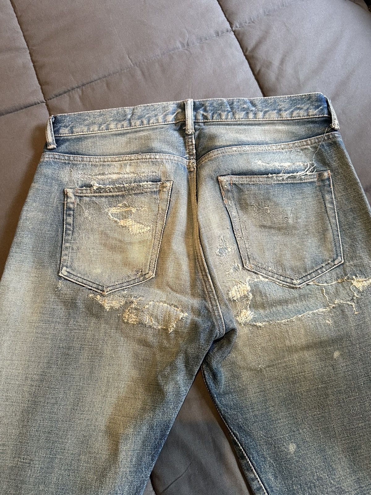 John Elliott Japanese Distressed + Repaired Boro Jeans Size US 31 - 5 Thumbnail