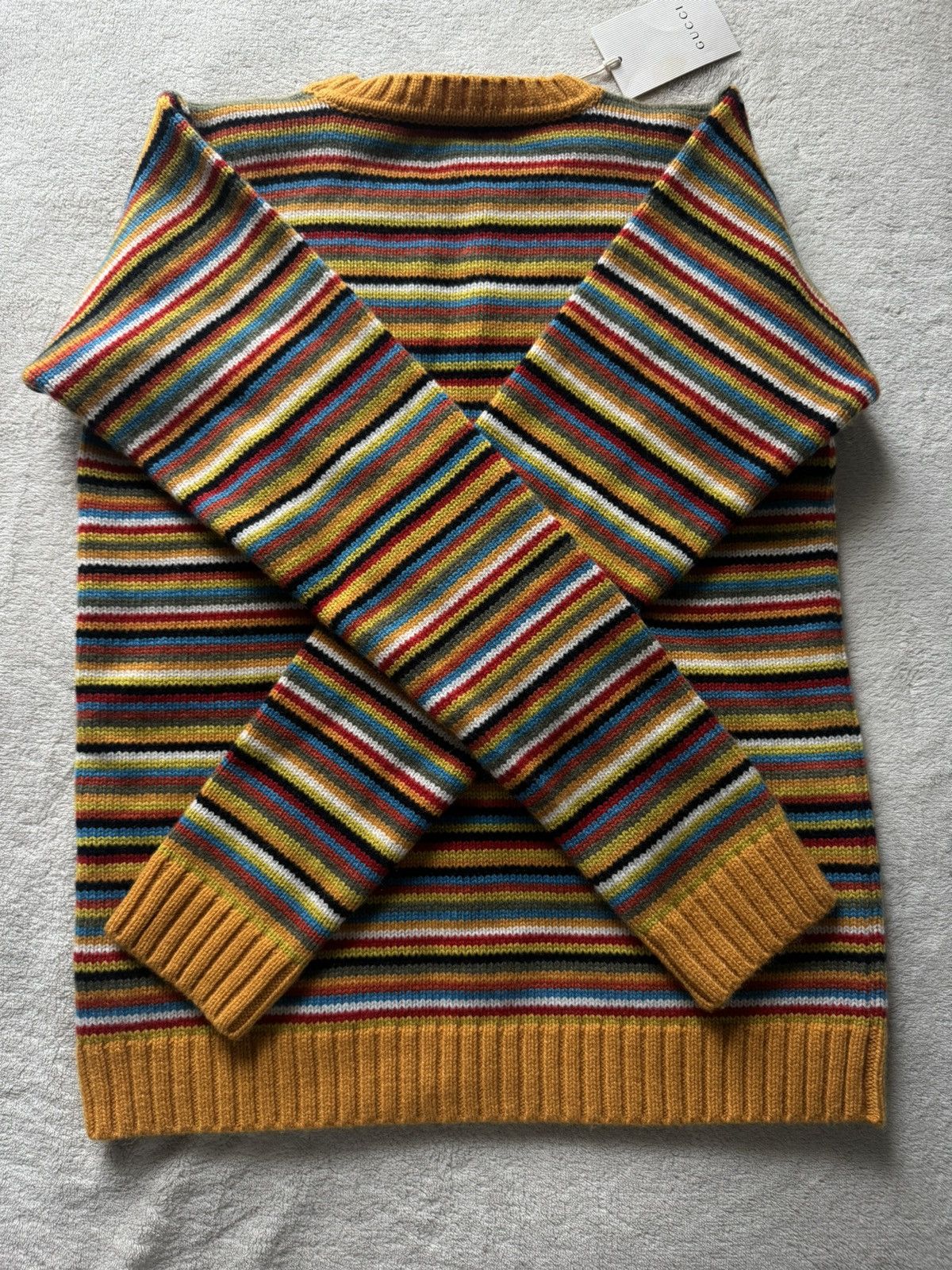 Gucci Striped Cashmere Gucci sweater Size S / US 4 / IT 40 - 2 Thumbnail