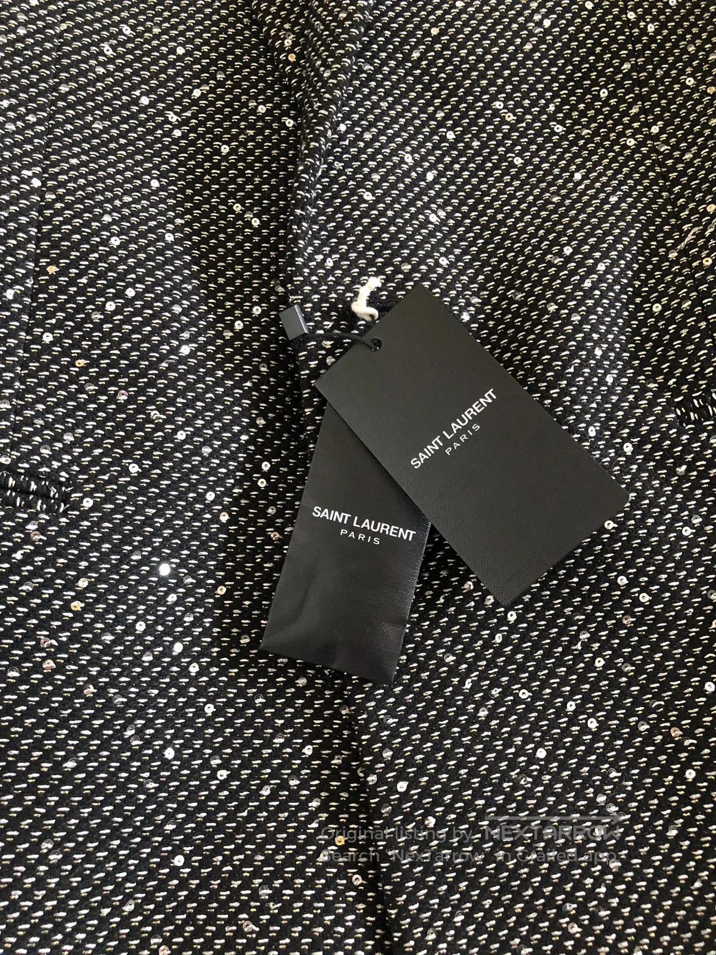 Saint Laurent Paris Saint Laurent 18FW Sequin Embellished Coat. Size M / US 6-8 / IT 42-44 - 2 Thumbnail