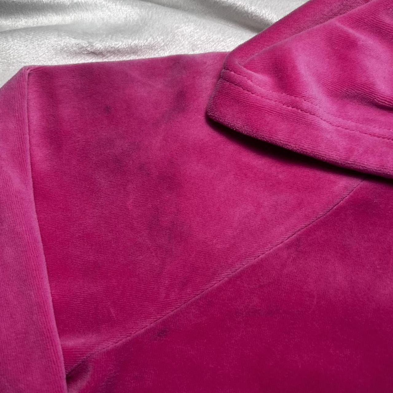 Juicy Couture Juicy Couture Pink Velour Zip-up Jacket Size XS / US 0-2 / IT 36-38 - 2 Thumbnail