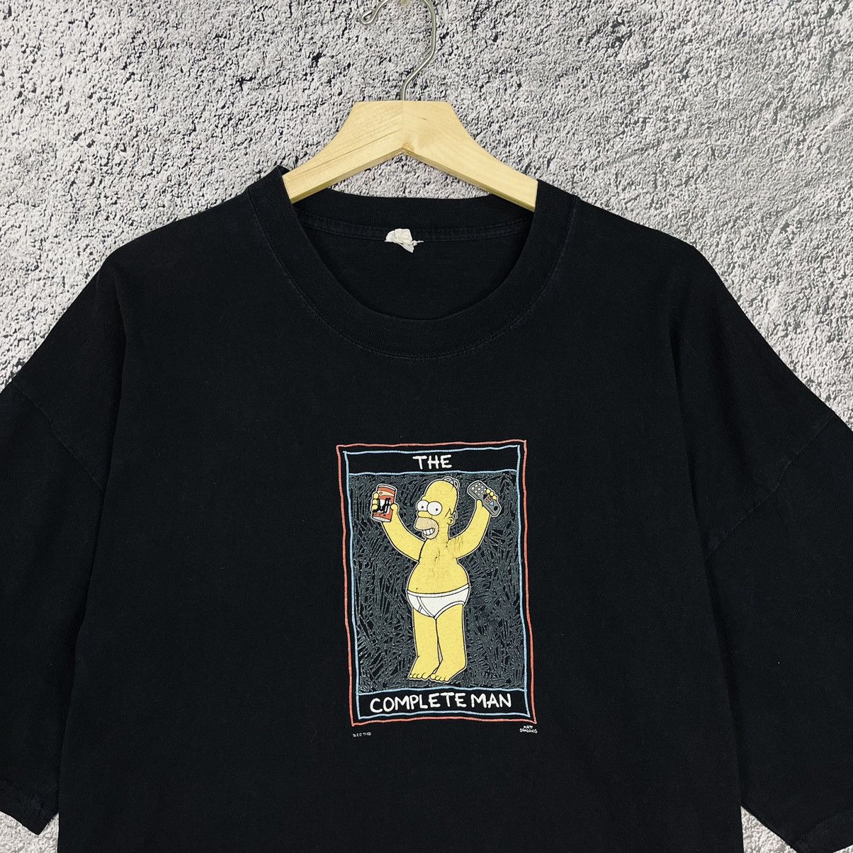 The Simpsons × Vintage The Simpsons vintage 1999 Complete Man Black Printed Tee Size US XL / EU 56 / 4 - 4 Thumbnail