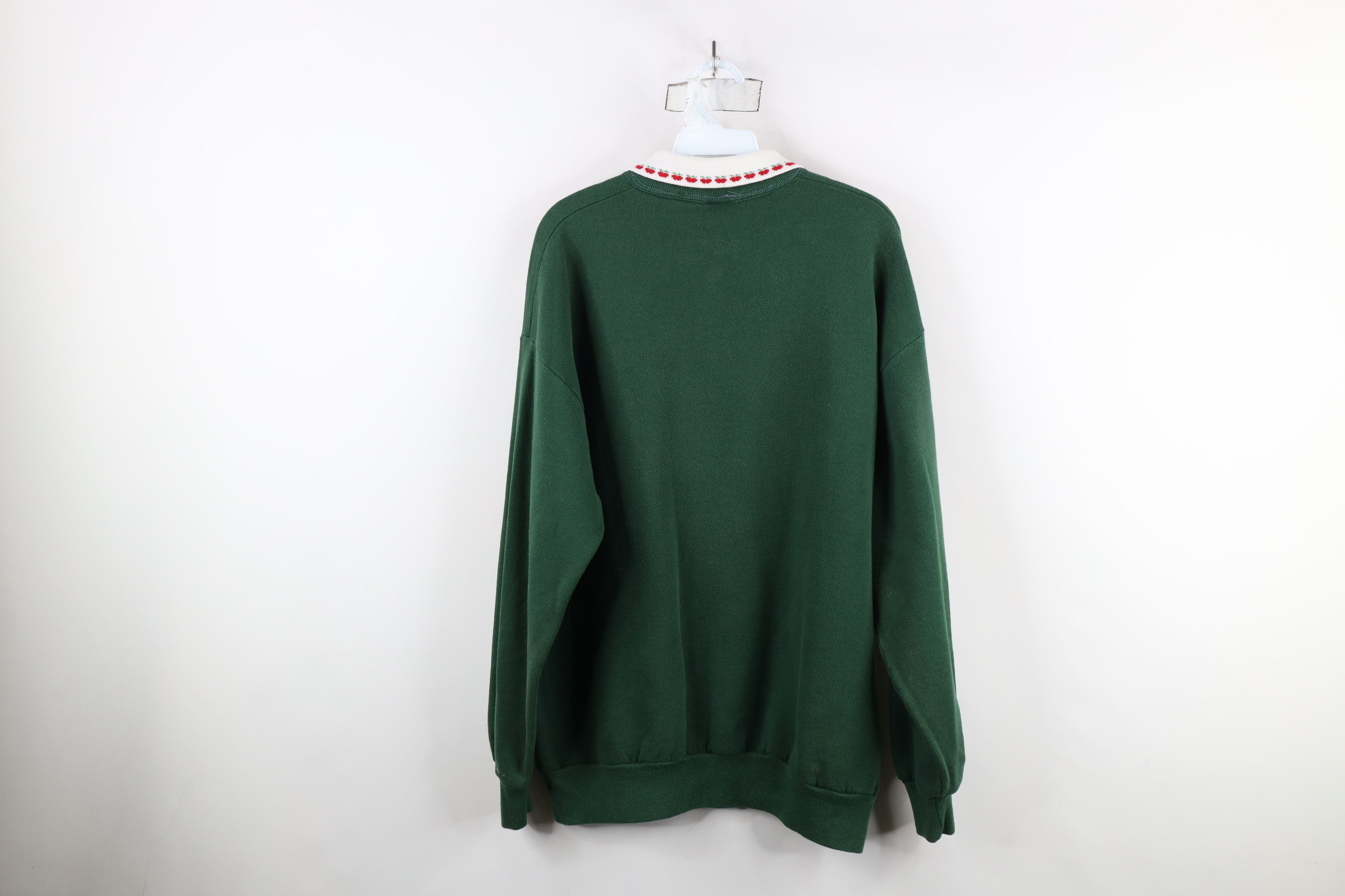 Vintage Vintage 90s Country Farmhouse Apple Collared Sweatshirt USA Size XL / US 12-14 / IT 48-50 - 11 Thumbnail