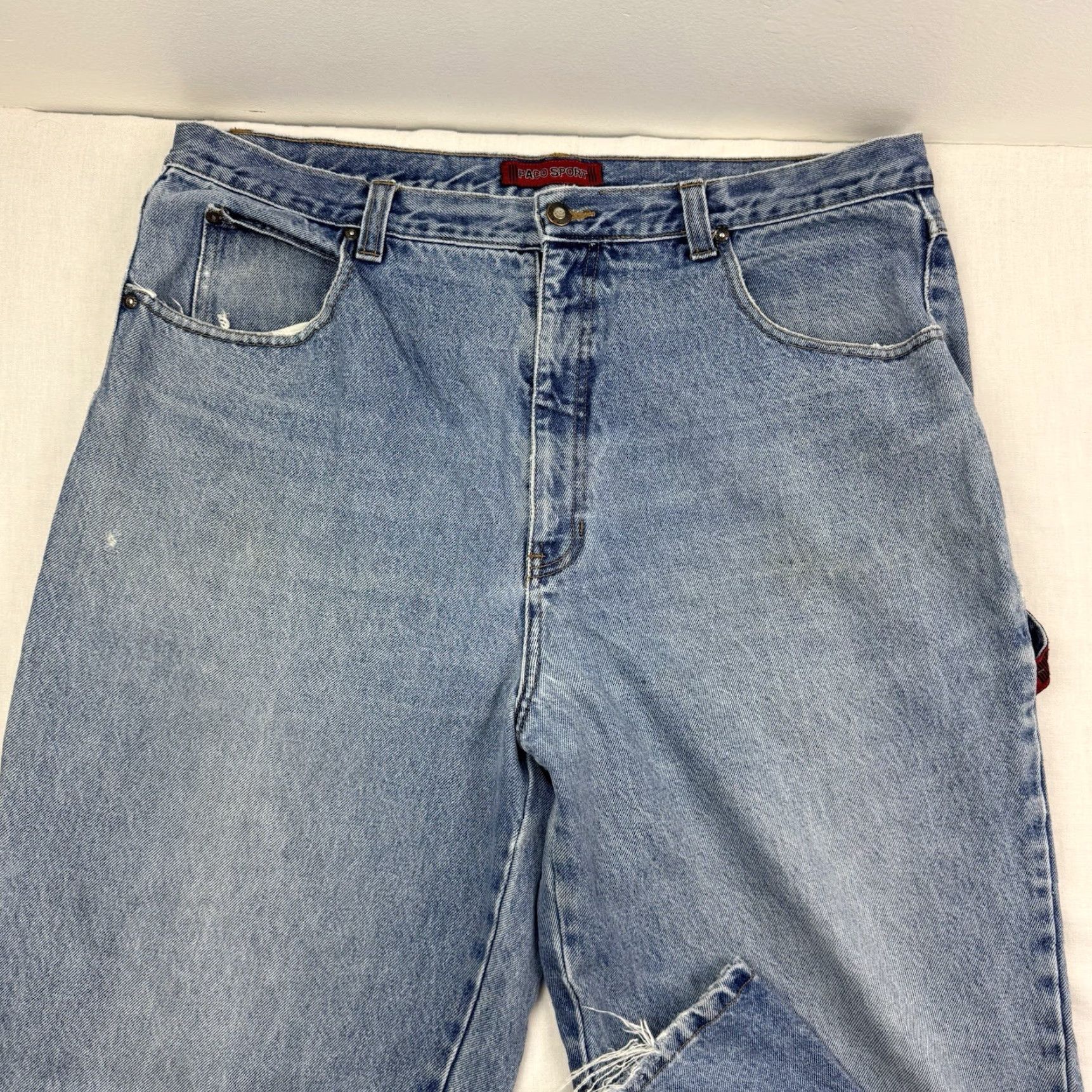 Vintage VINTAGE Paco Sport Jeans Adult 40x32 Carpenter Baggy Hip Hop Punk Y2K 90s Size US 40 / EU 56 - 2 Thumbnail