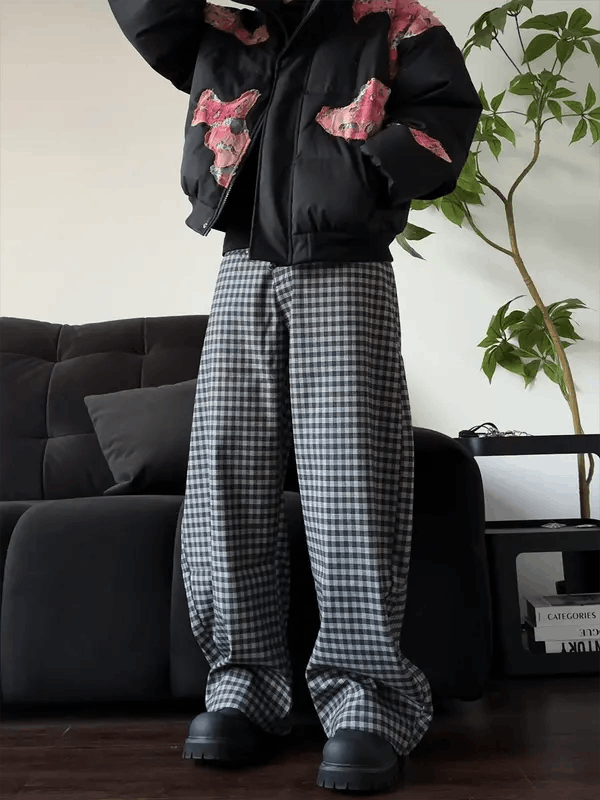 Vintage Matsumoto x Mio Plaid Baggy Wide Leg Pants Size US 32 / EU 48 - 3 Thumbnail